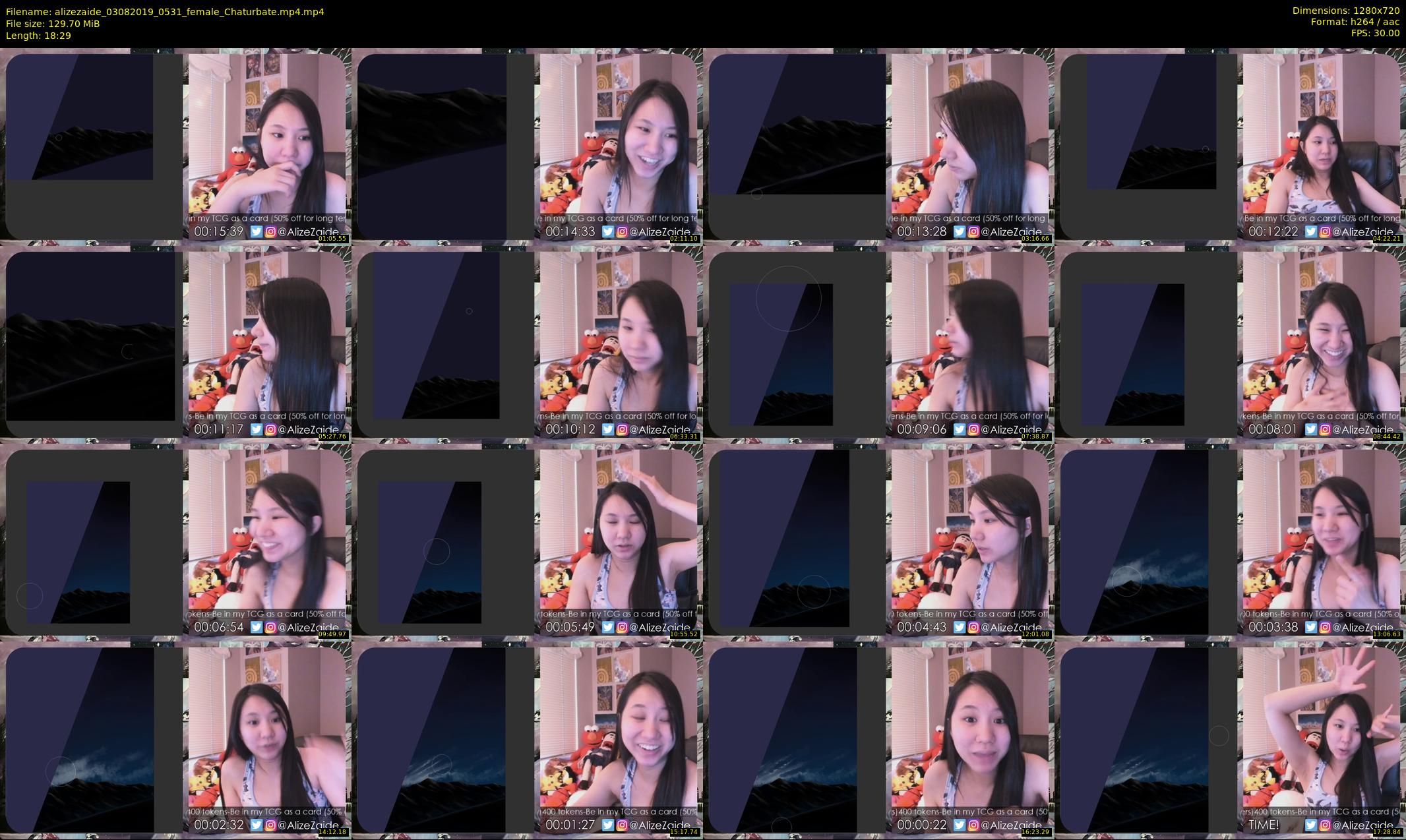 alizezaide — 19 minute Chaturbate female cam show recording, 720p, Aug 3, 2019