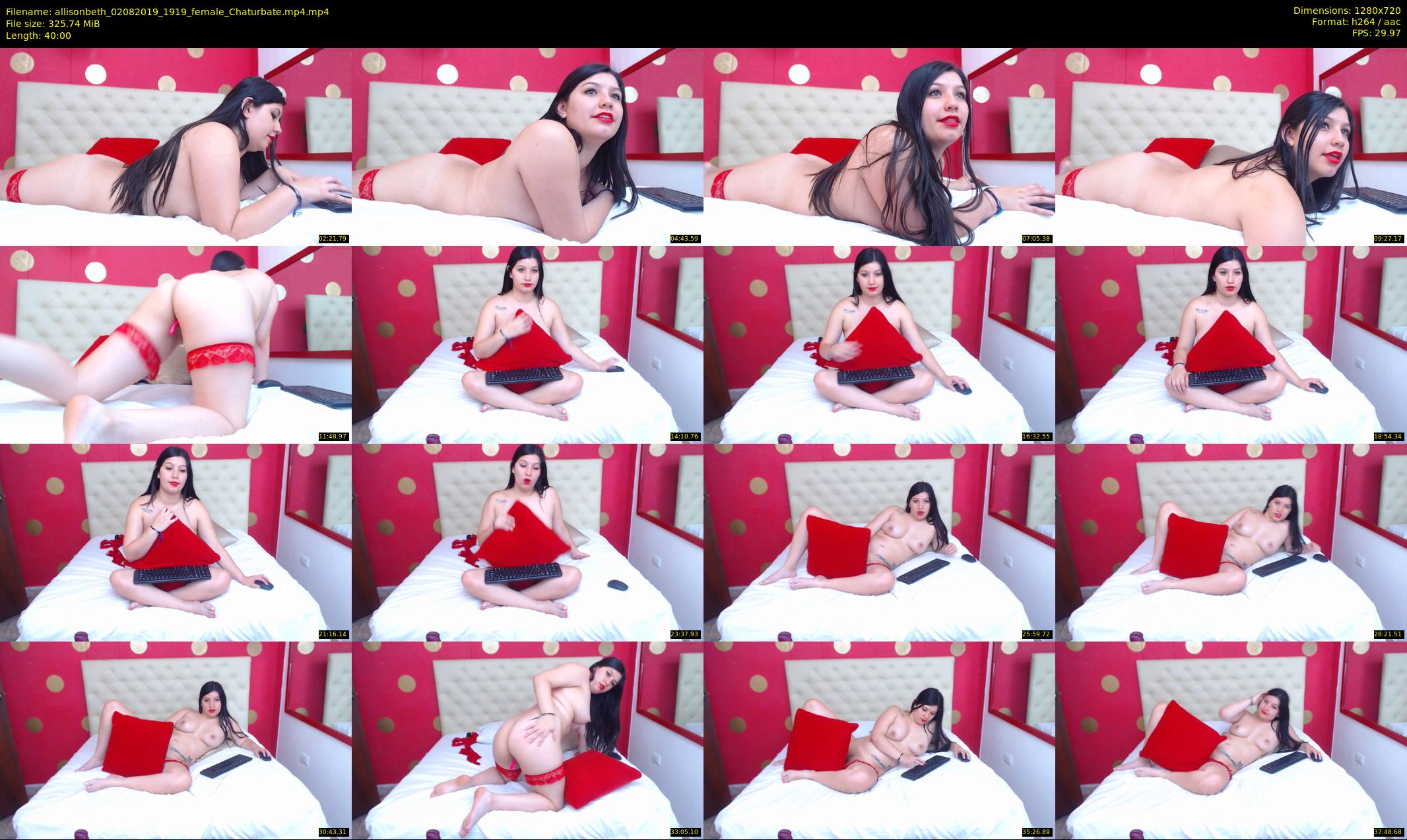 allisonbeth — 40 minute Chaturbate female cam show recording, 720p, Aug 2, 2019
