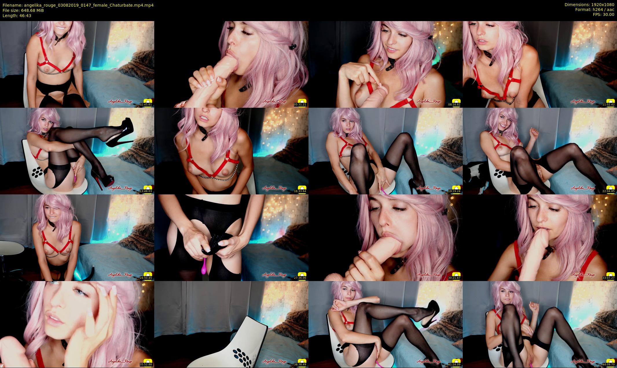 angelika_rouge — 47 minute Chaturbate female cam show recording, 1080p, Aug 3, 2019