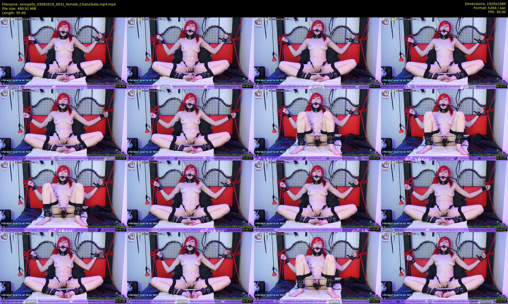 annajelly — 35 minute Chaturbate couple cam show recording, 1080p, Aug 3, 2019
