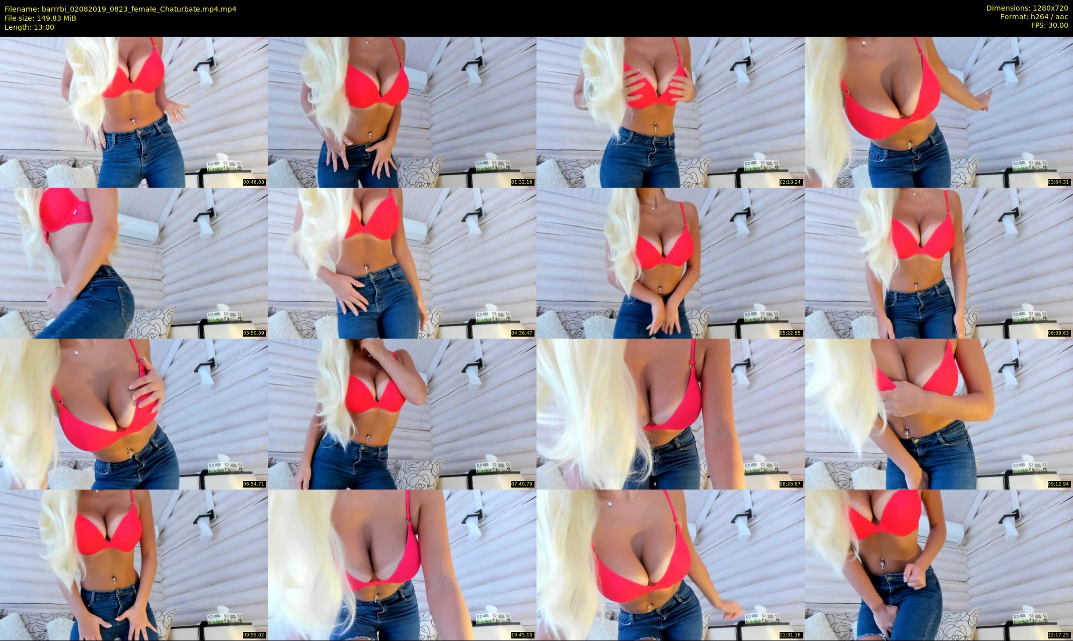 barrrbi — 13 minute Chaturbate female cam show recording, 720p, Aug 2, 2019