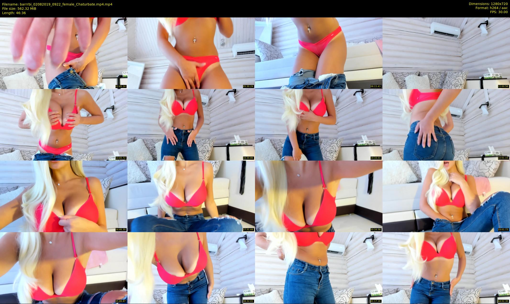 barrrbi — 47 minute Chaturbate female cam show recording, 720p, Aug 2, 2019