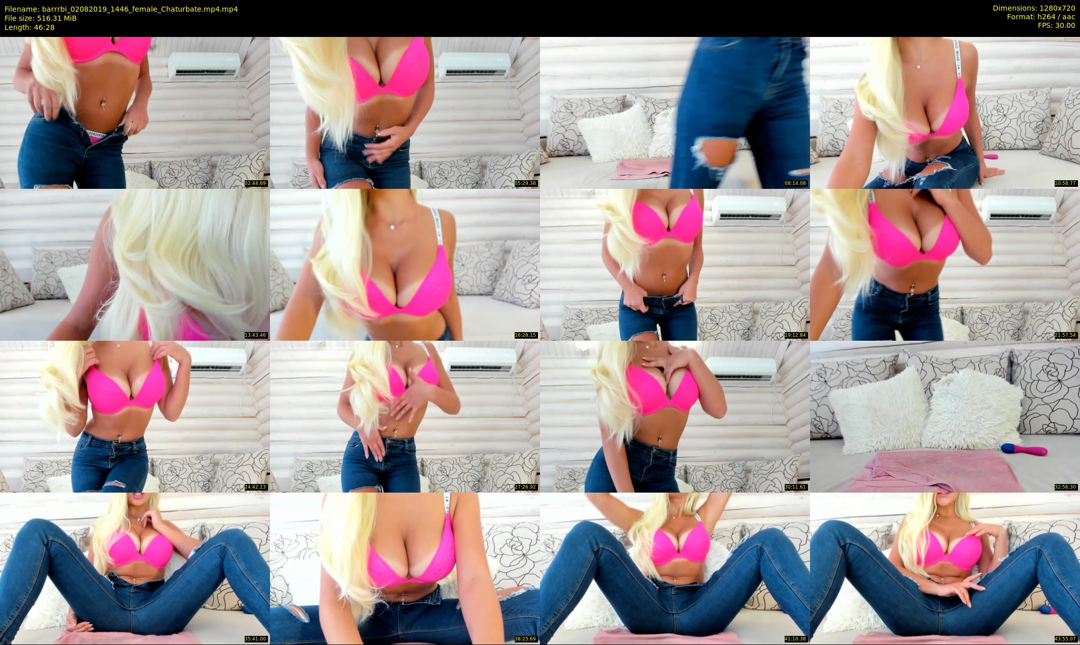 barrrbi — 47 minute Chaturbate female cam show recording, 720p, Aug 2, 2019