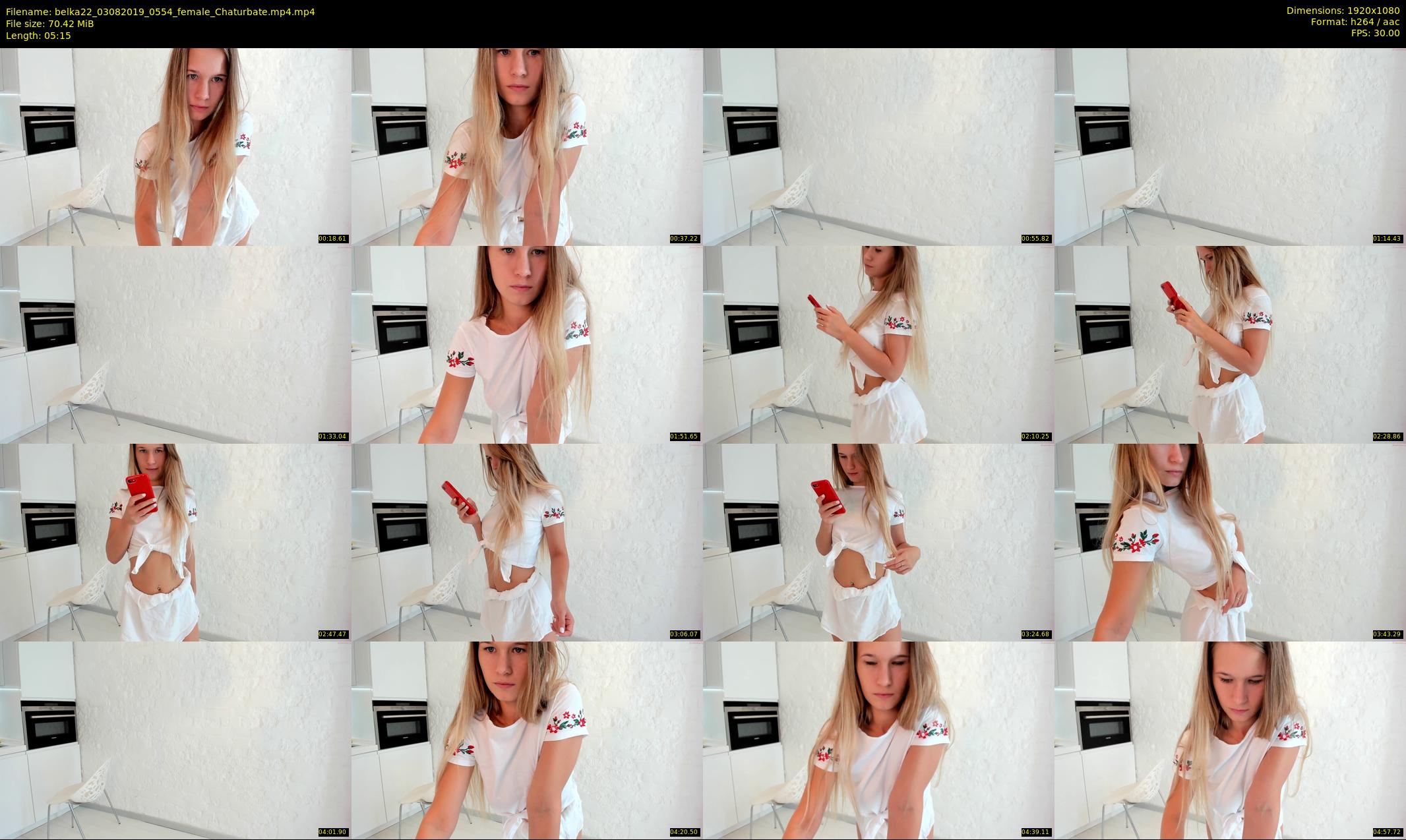 belka22 — 6 minute Chaturbate female cam show recording, 1080p, Aug 3, 2019