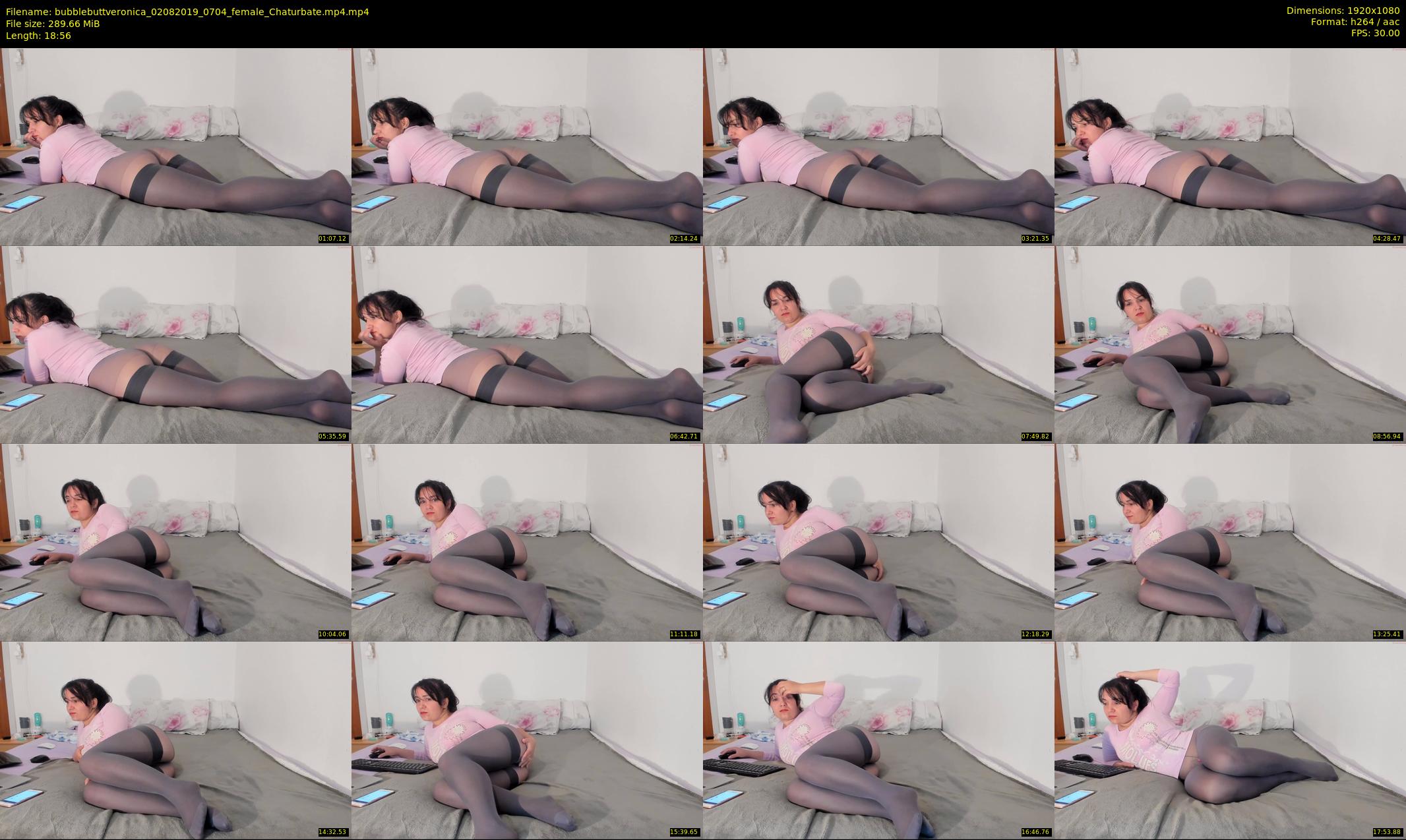 bubblebuttveronica — 19 minute Chaturbate female cam show recording, 1080p, Aug 2, 2019