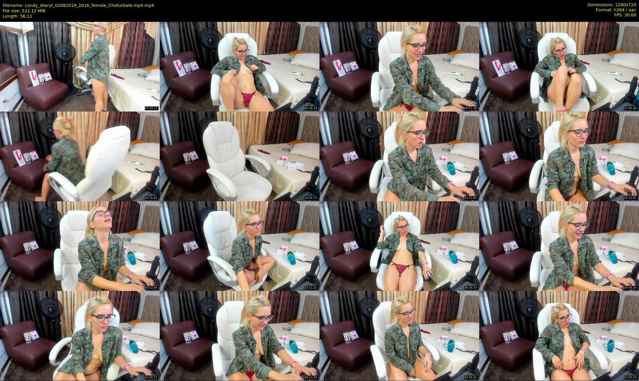 candy_sheryl — 57 minute Chaturbate female cam show recording, 720p, Aug 2, 2019