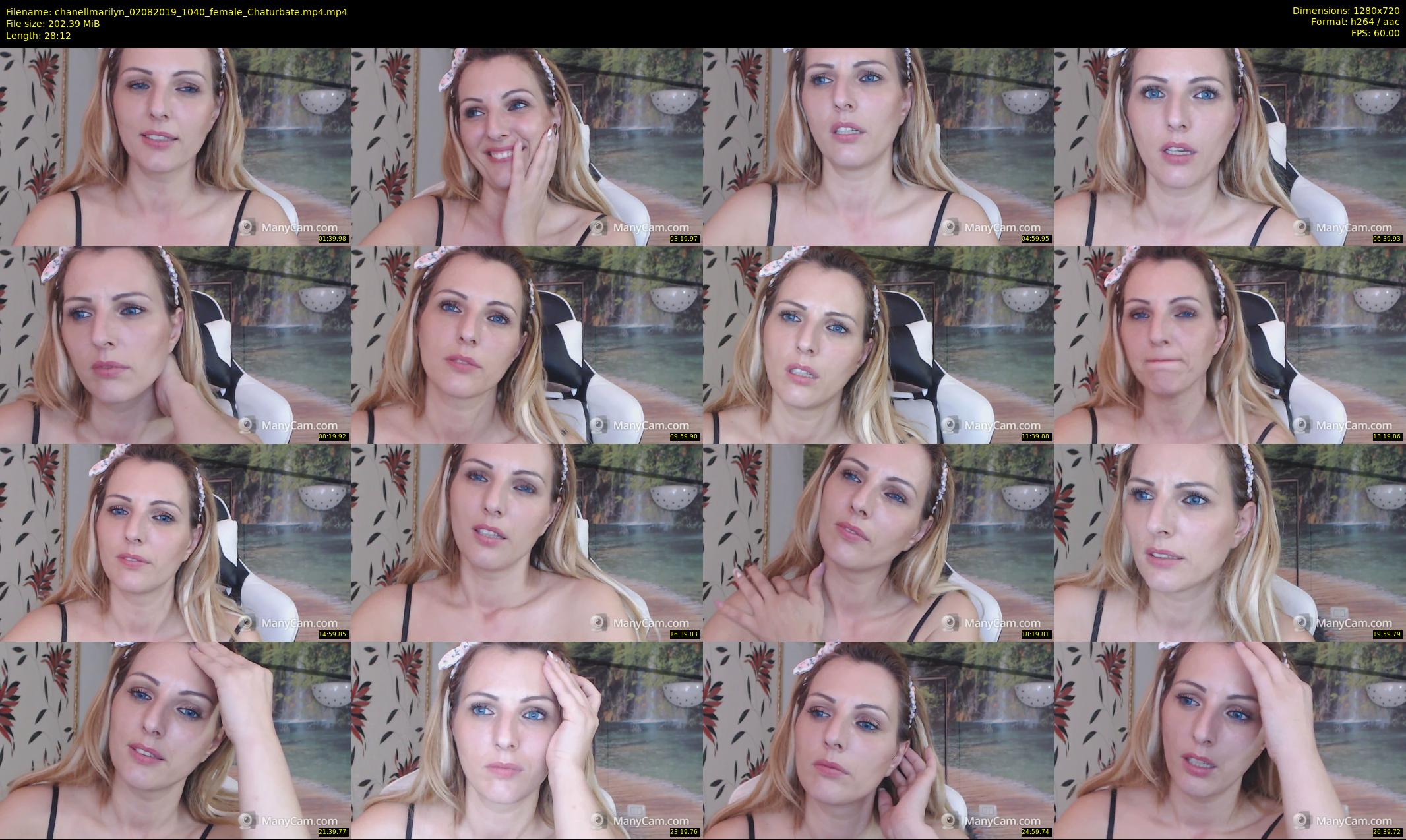 chanellmarilyn — 29 minute Chaturbate female cam show recording, 720p, Aug 2, 2019