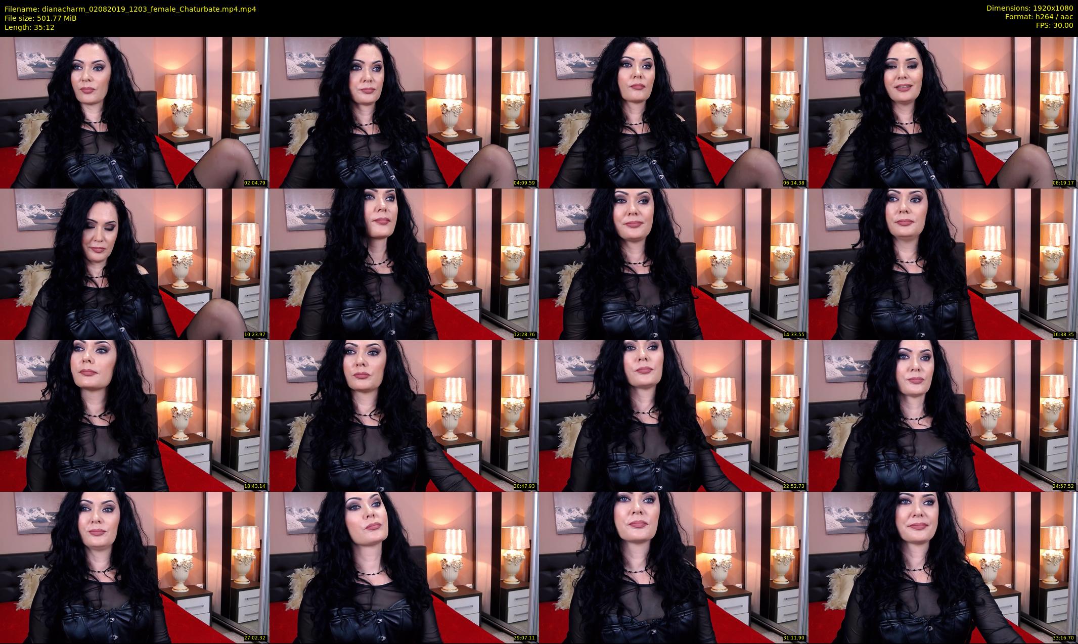 dianacharm — 36 minute Chaturbate female cam show recording, 1080p, Aug 2, 2019