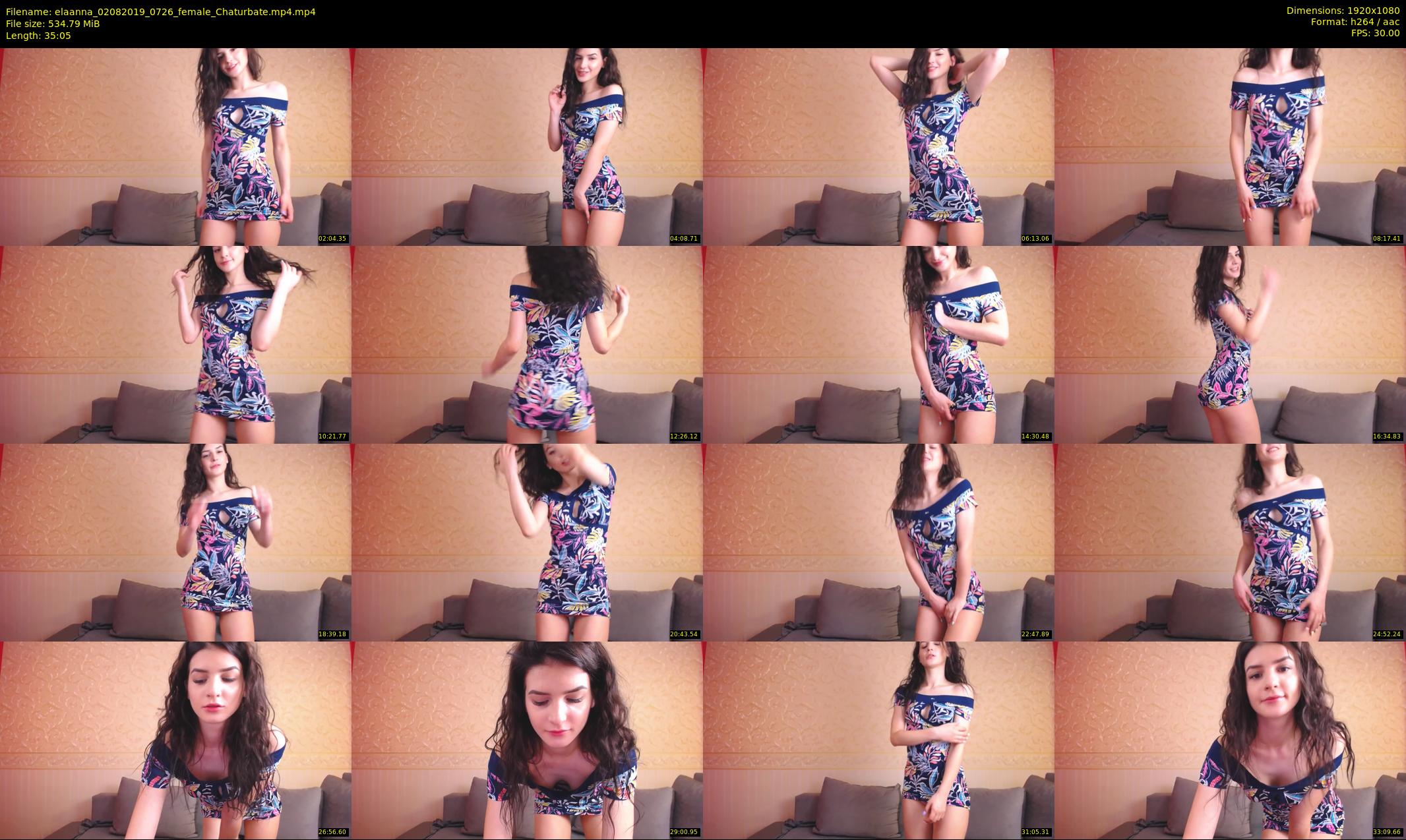 elaanna — 36 minute Chaturbate female cam show recording, 1080p, Aug 2, 2019