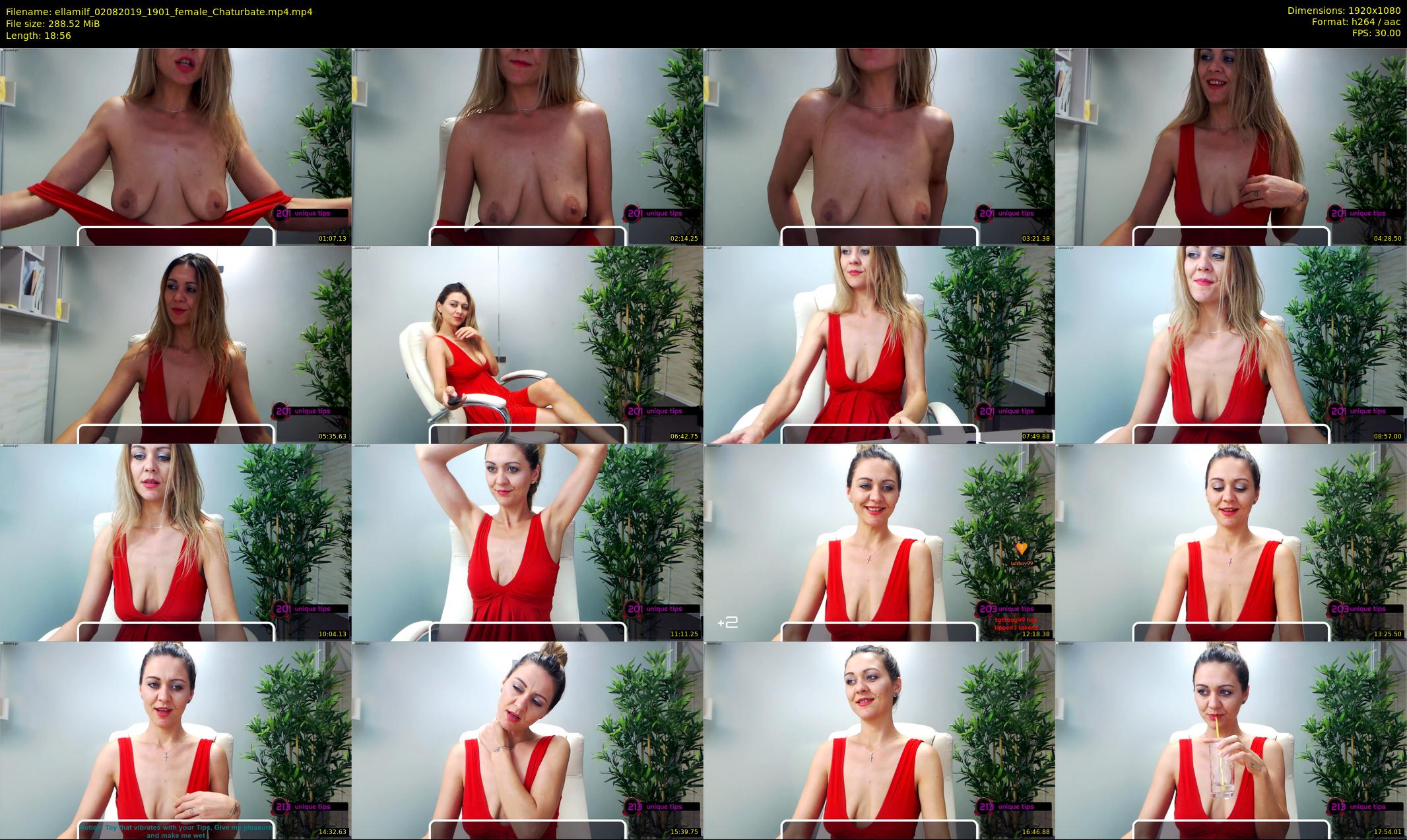 ellamilf — 19 minute Chaturbate female cam show recording, 1080p, Aug 2, 2019