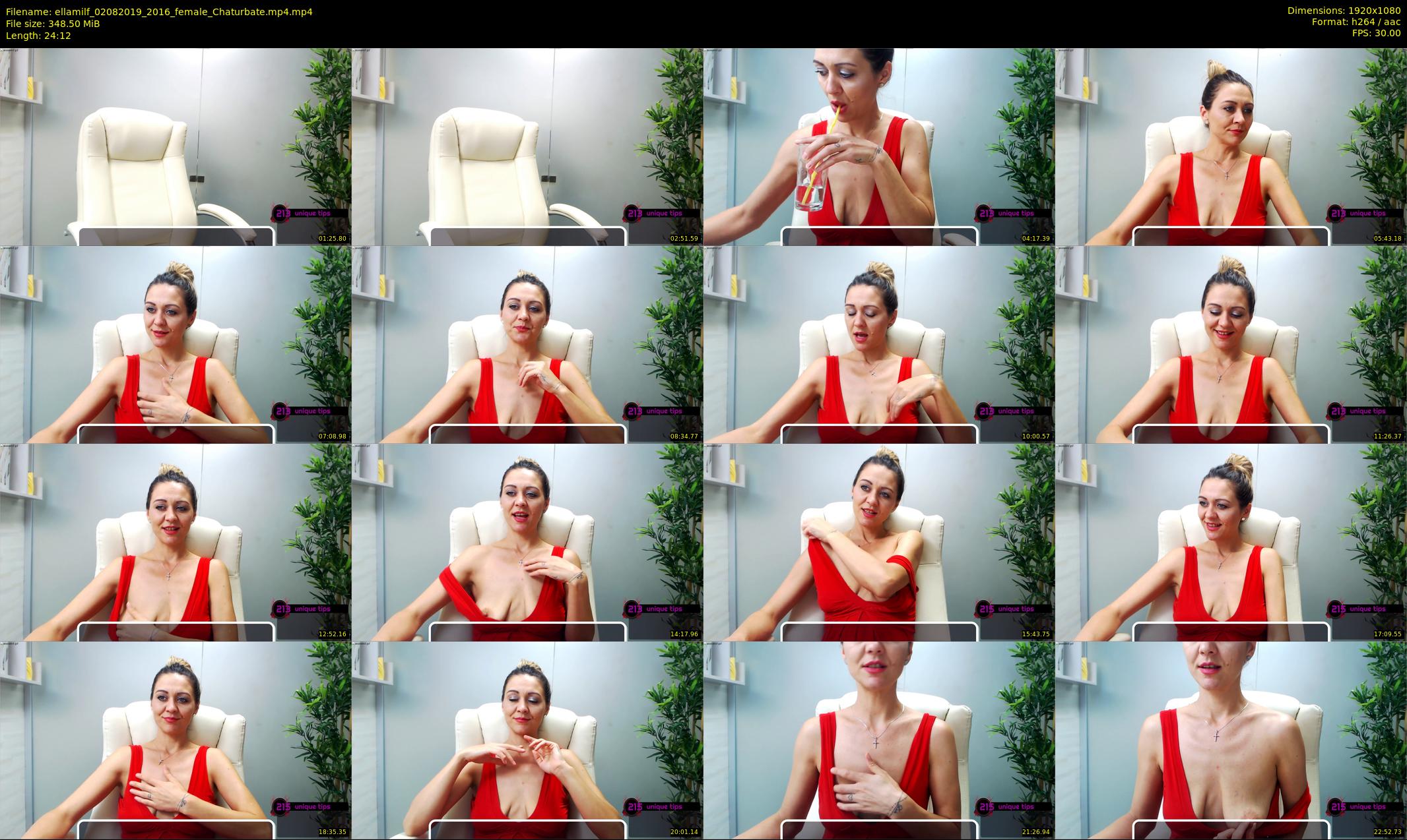 ellamilf — 25 minute Chaturbate female cam show recording, 1080p, Aug 2, 2019