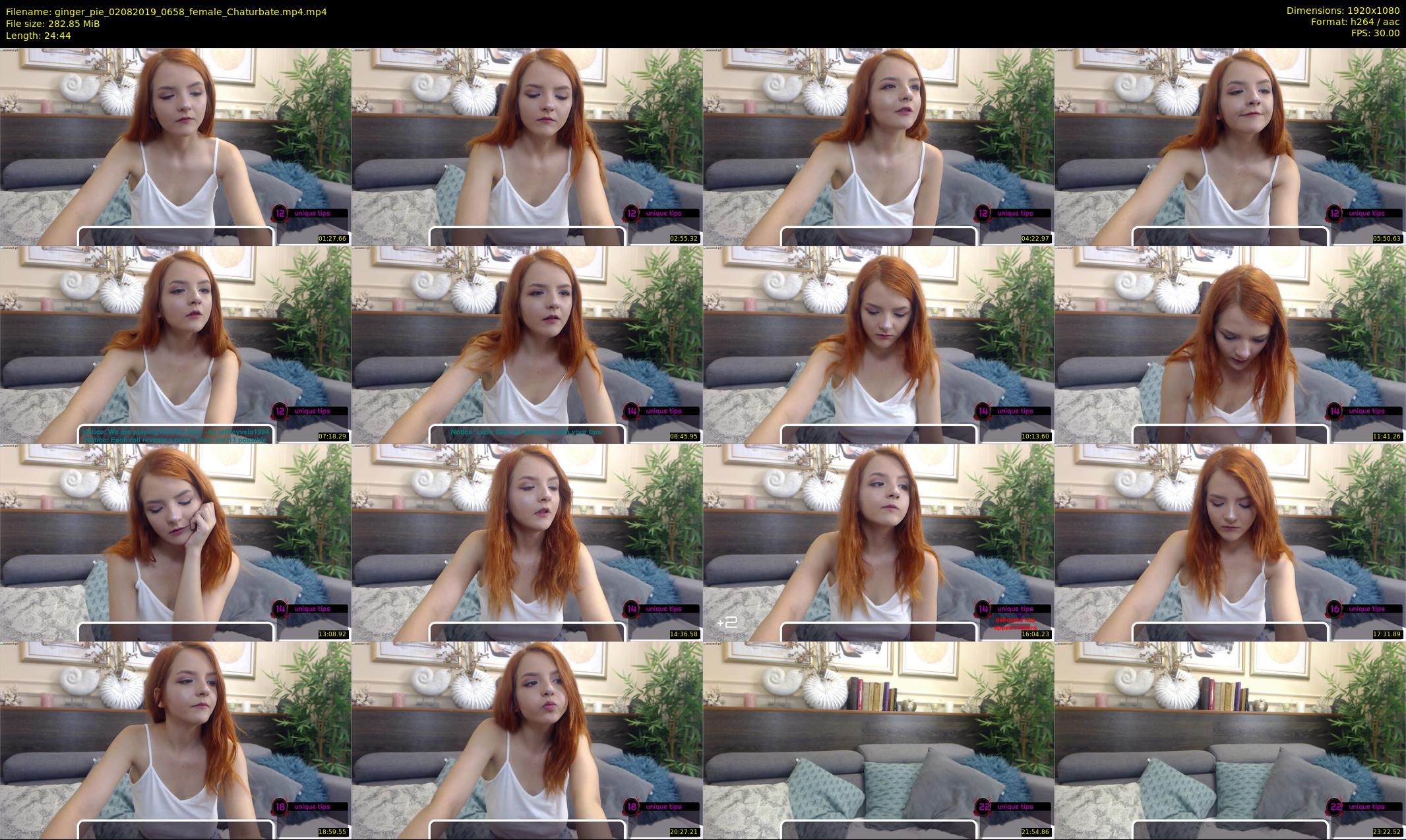 ginger_pie — 25 minute Chaturbate female cam show recording, 1080p, Aug 2, 2019