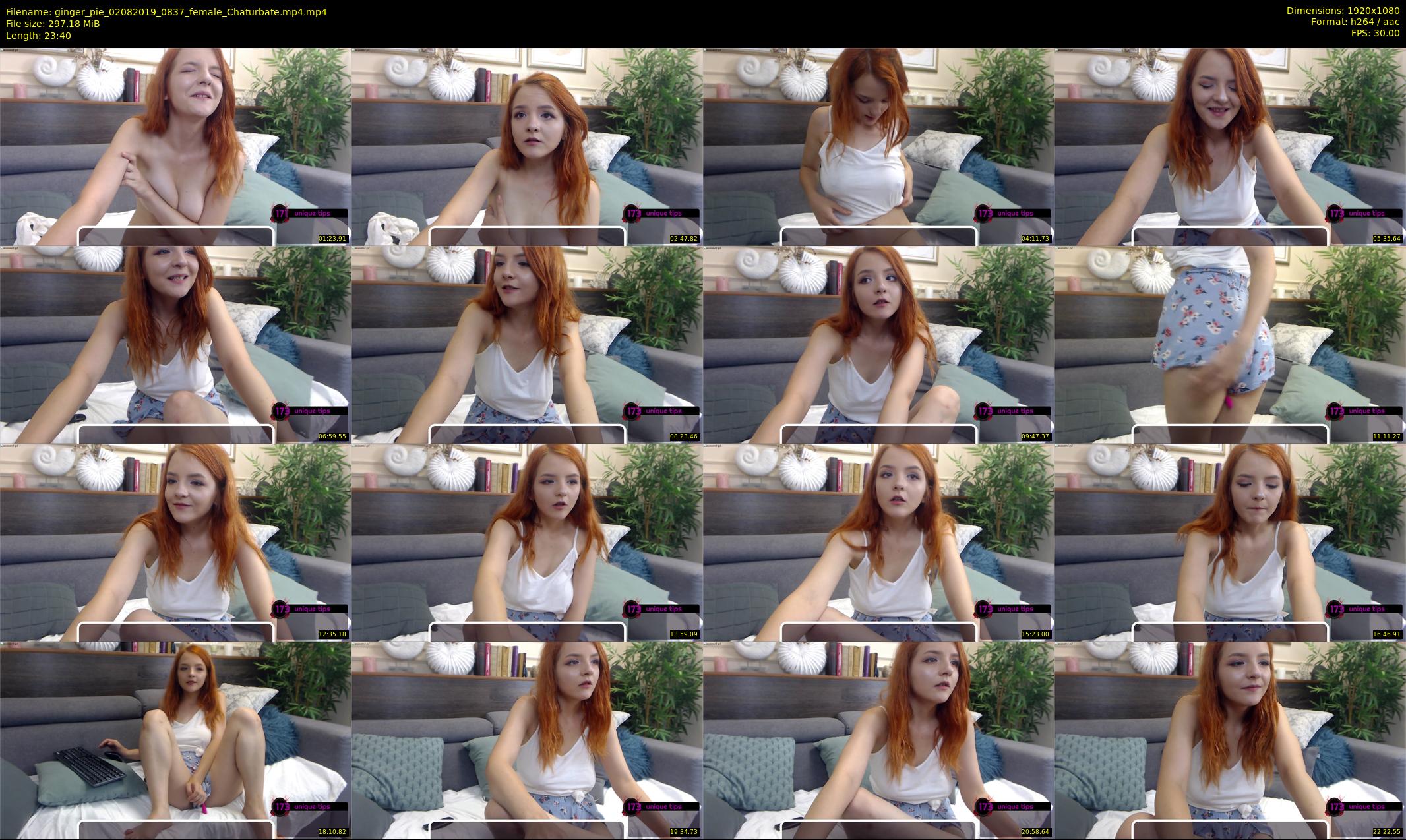 ginger_pie — 24 minute Chaturbate female cam show recording, 1080p, Aug 2, 2019