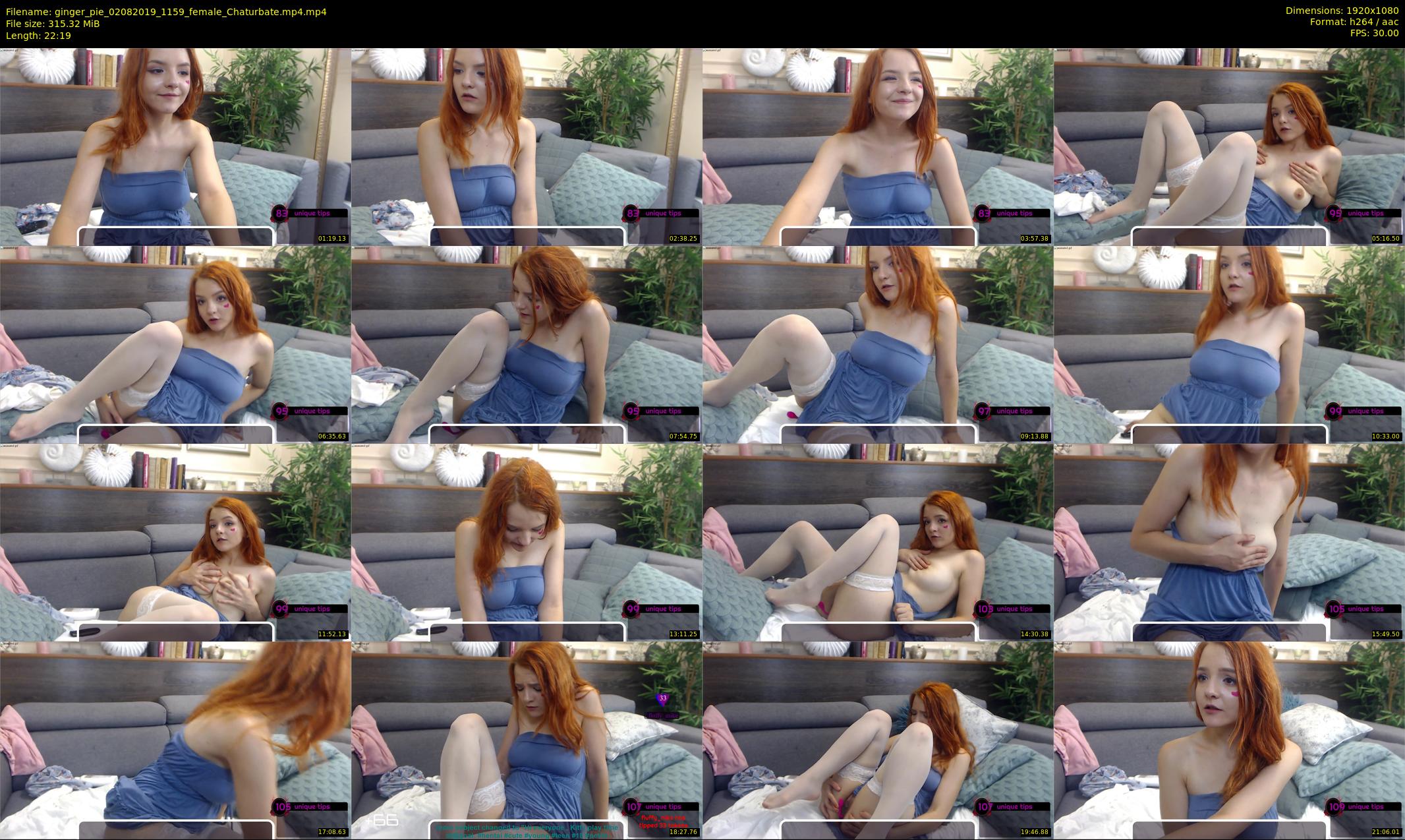 ginger_pie — 23 minute Chaturbate female cam show recording, 1080p, Aug 2, 2019