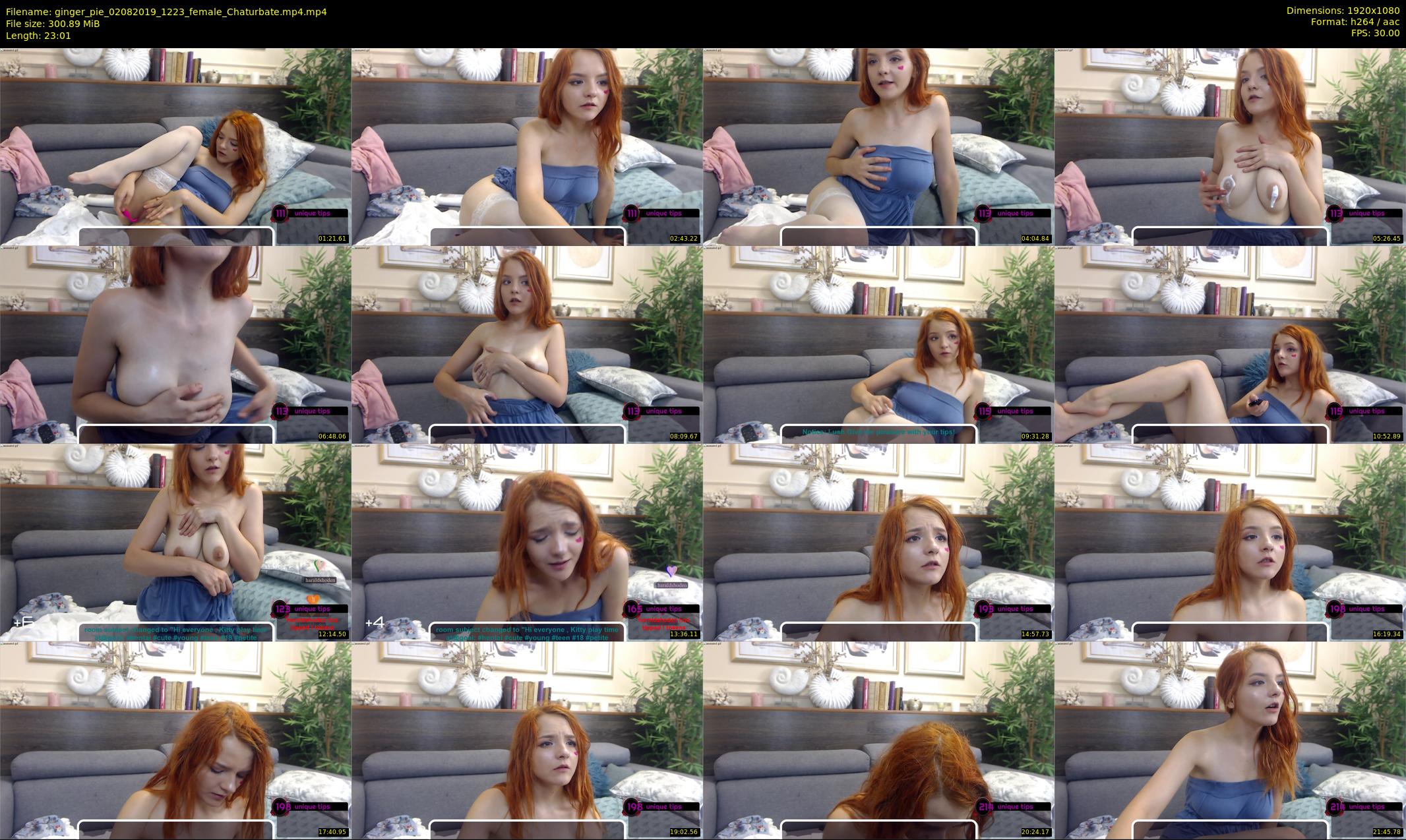 ginger_pie — 24 minute Chaturbate female cam show recording, 1080p, Aug 2, 2019