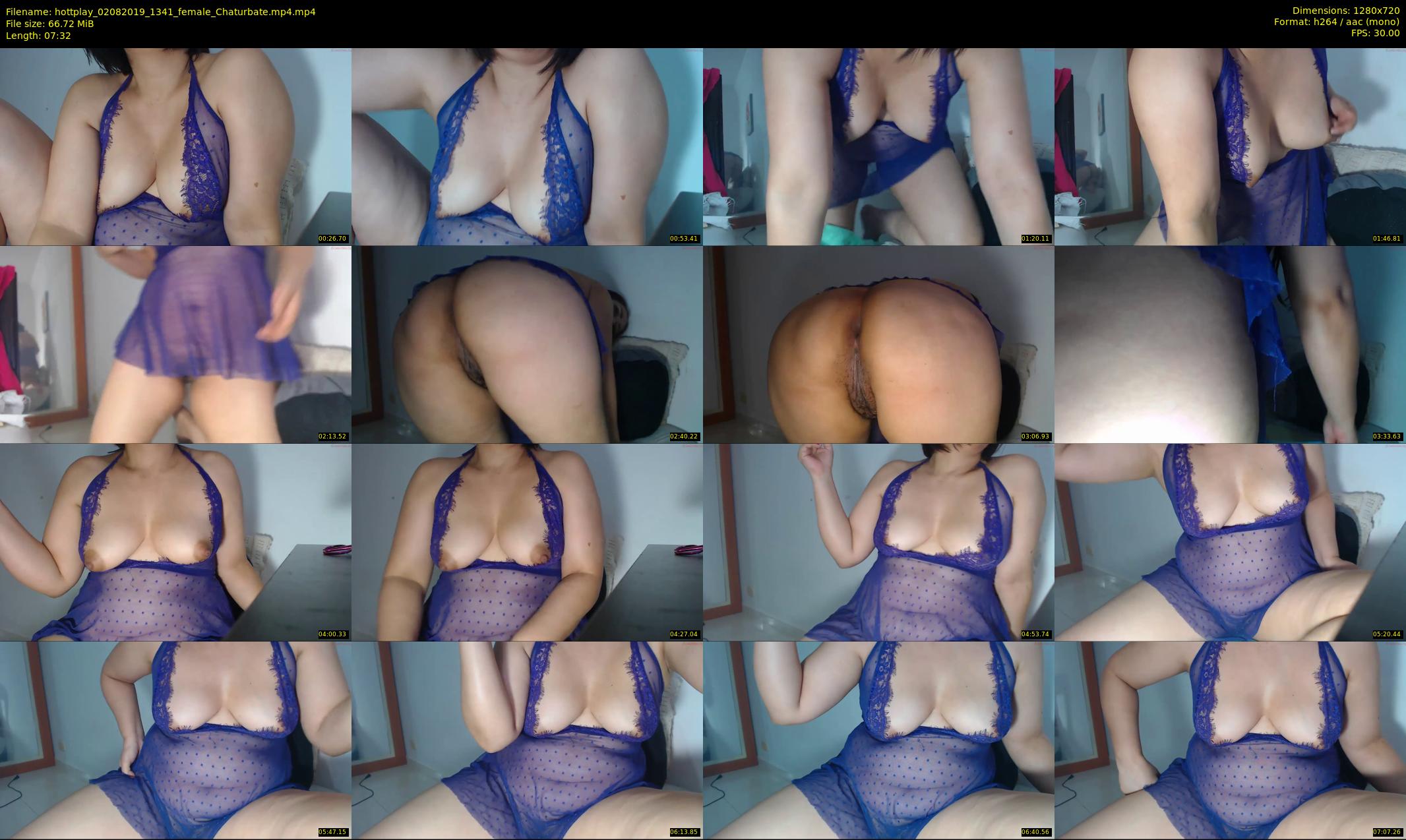 hottplay — 8 minute Chaturbate female cam show recording, 720p, Aug 2, 2019