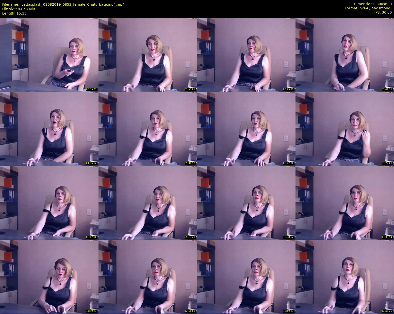 ivettasplash — 16 minute Chaturbate female cam show recording, 480p, Aug 2, 2019