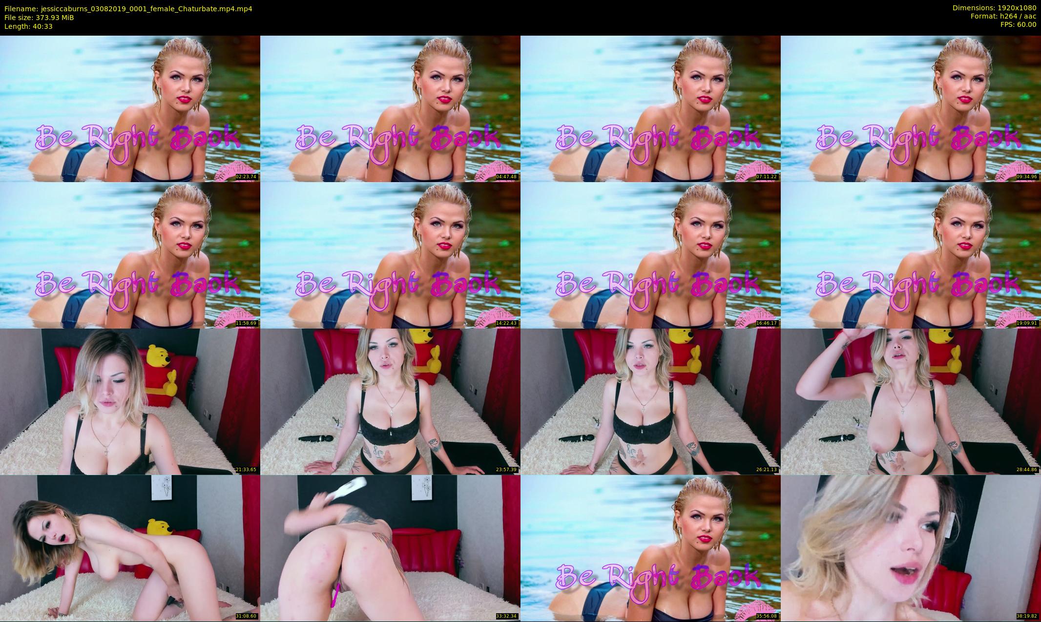 jessiccaburns — 41 minute Chaturbate female cam show recording, 1080p, Aug 3, 2019