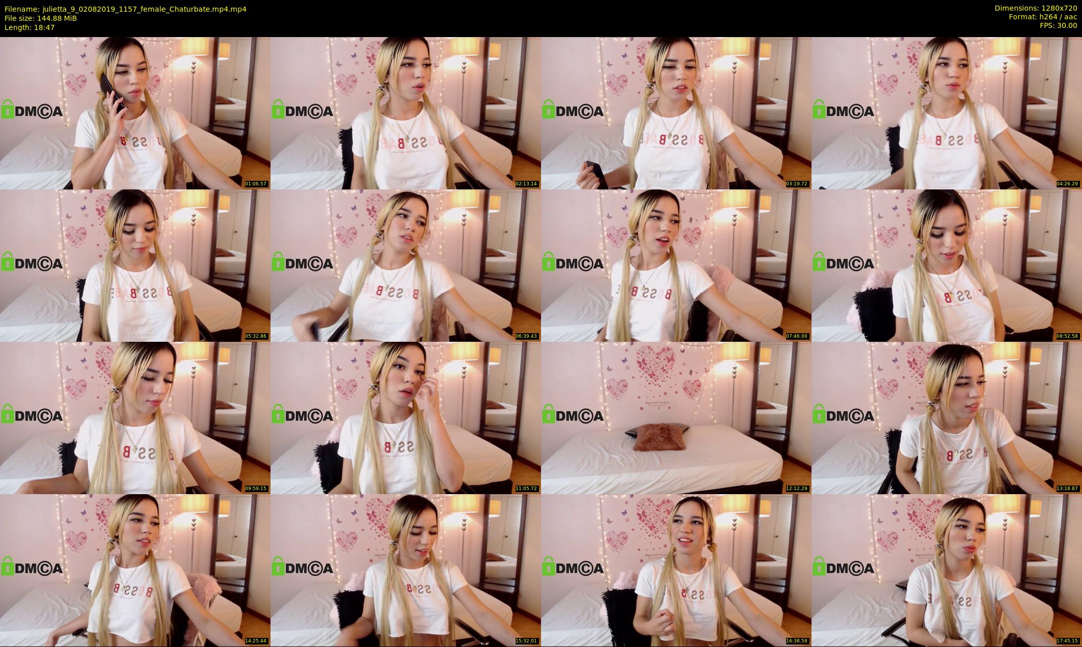 julietta_9 — 19 minute Chaturbate female cam show recording, 720p, Aug 2, 2019