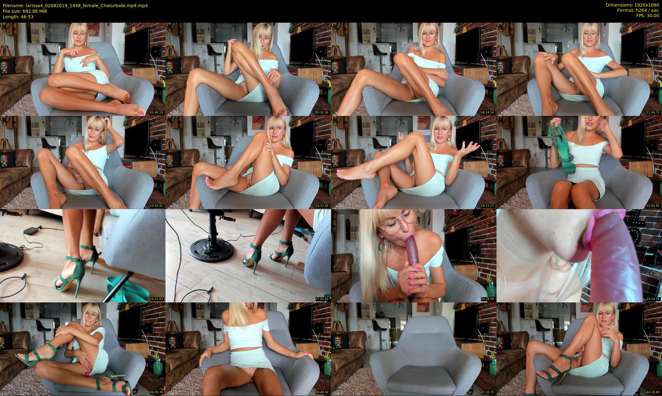 larissa4 — 47 minute Chaturbate female cam show recording, 1080p, Aug 2, 2019