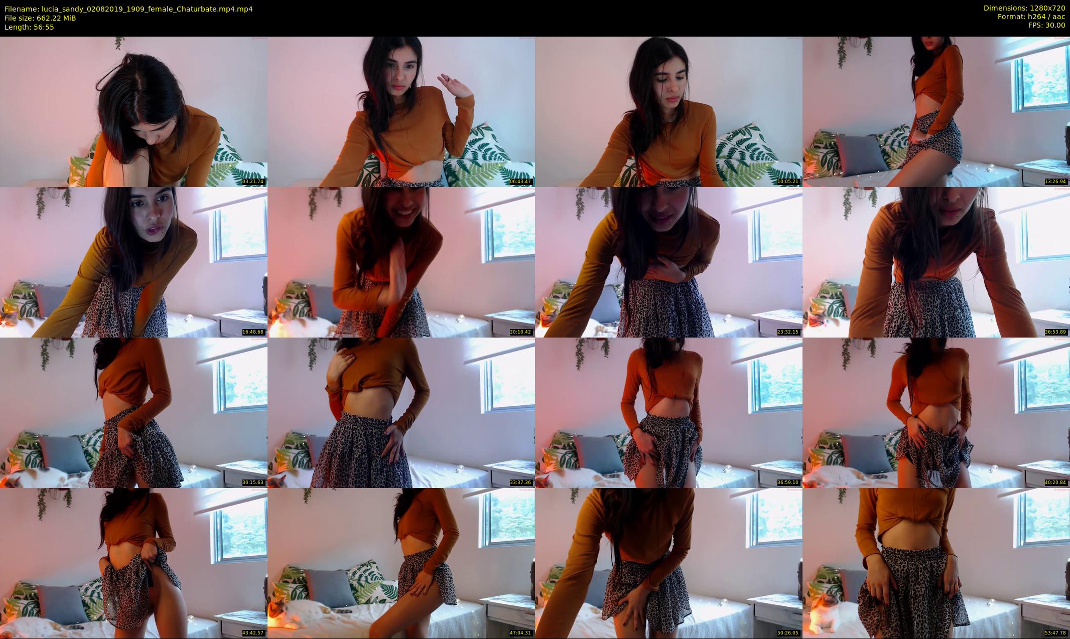 lucia_sandy — 57 minute Chaturbate female cam show recording, 720p, Aug 2, 2019