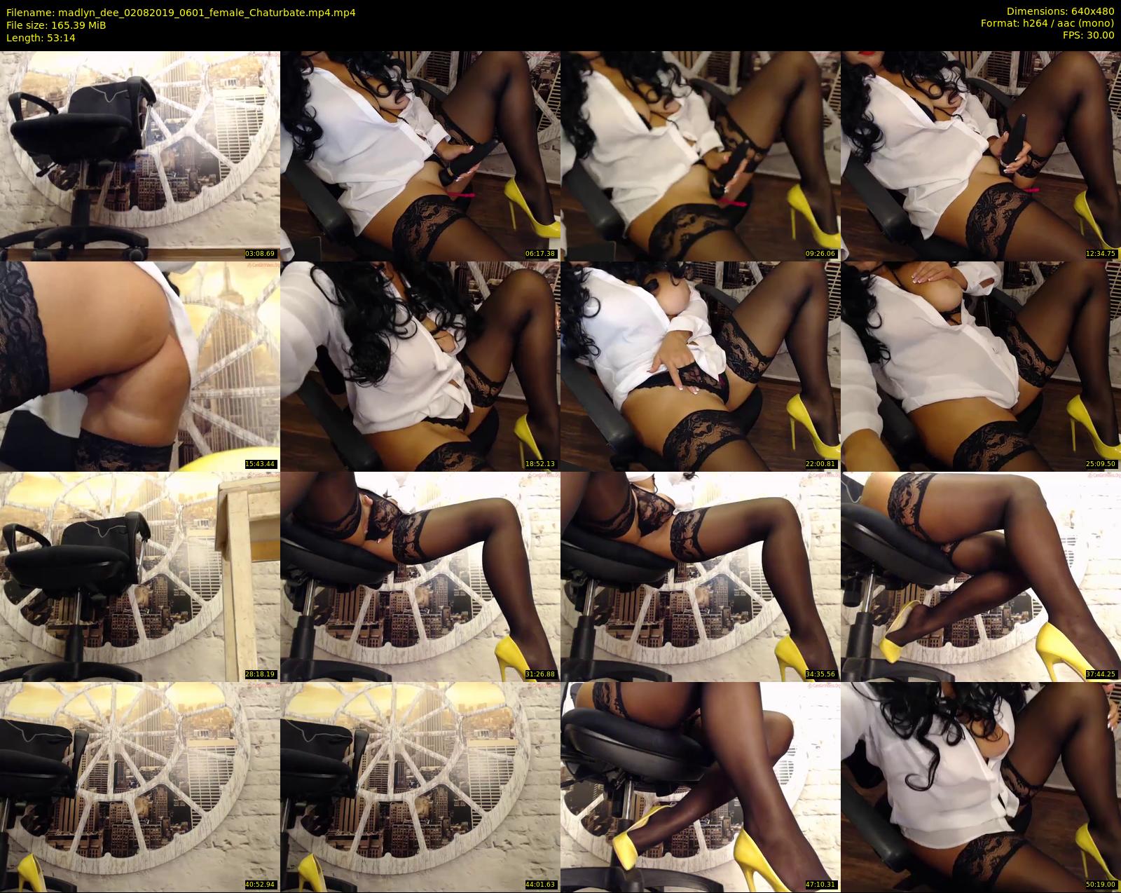 madlyn_dee — 54 minute Chaturbate female cam show recording, 480p, Aug 2, 2019