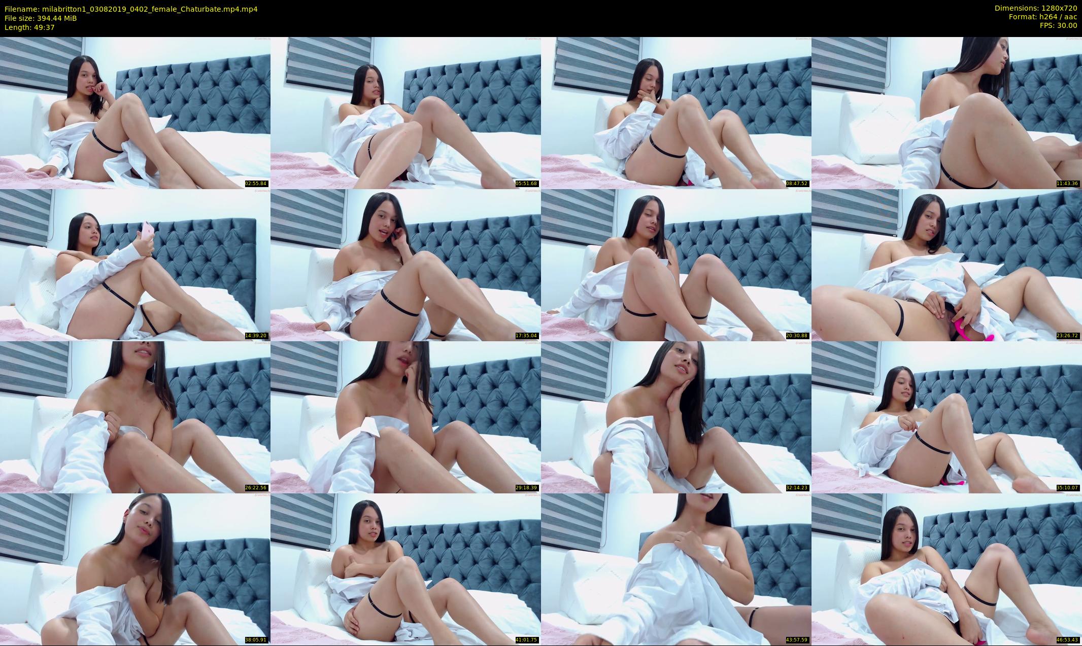milabritton1 — 50 minute Chaturbate female cam show recording, 720p, Aug 3, 2019