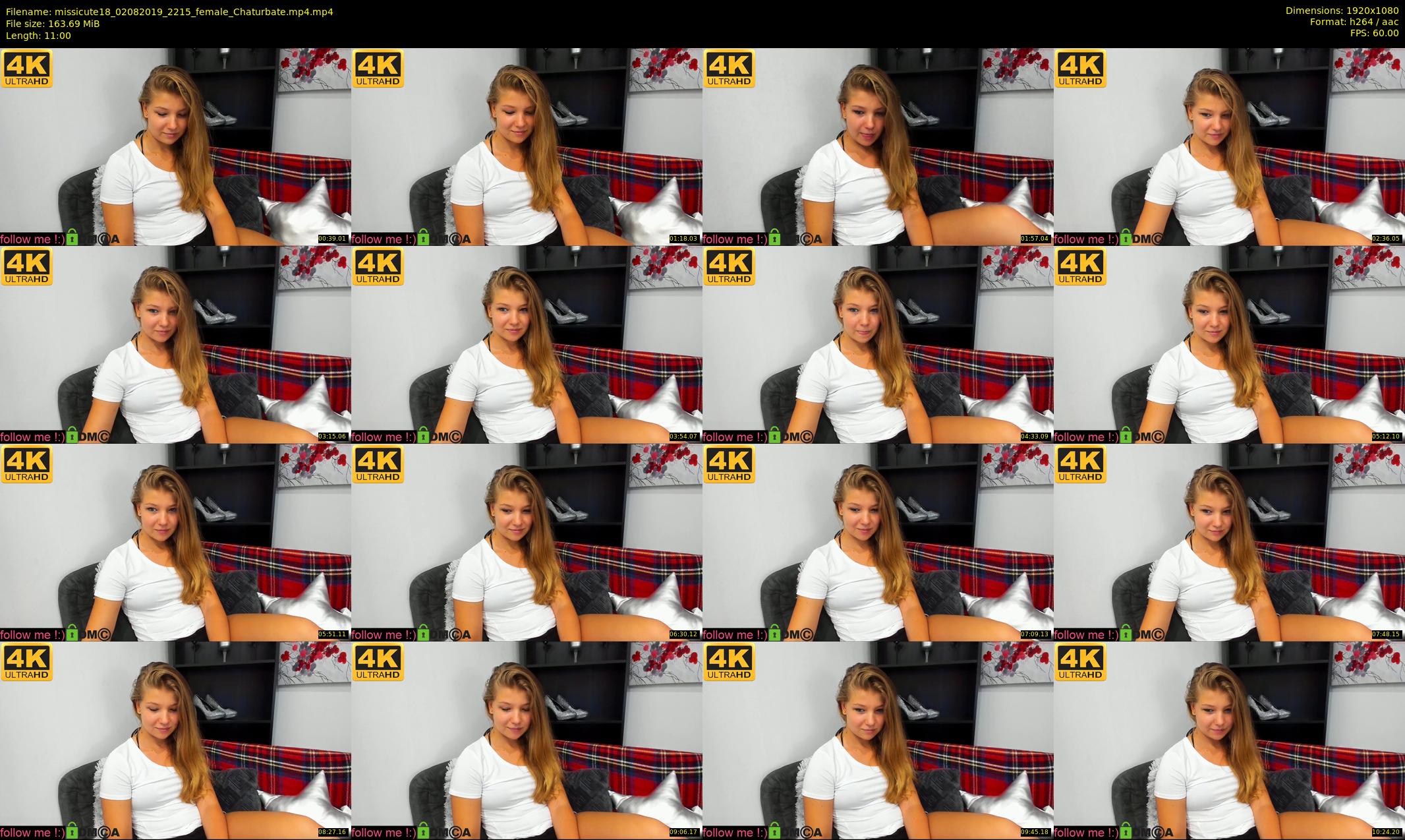 missicute18 — 11 minute Chaturbate female cam show recording, 1080p, Aug 2, 2019