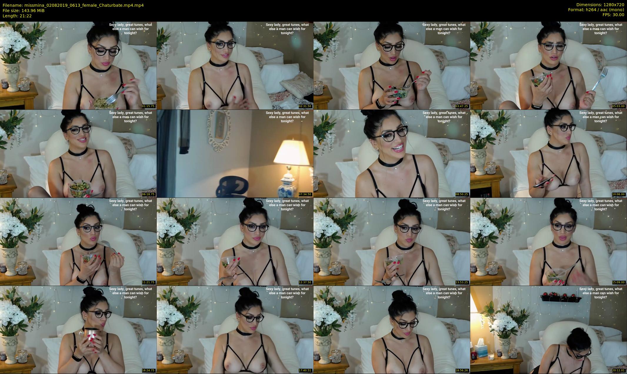 missmina — 22 minute Chaturbate female cam show recording, 720p, Aug 2, 2019