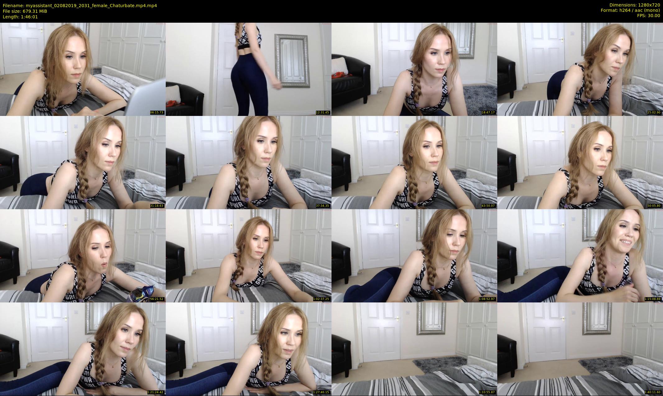 myassistant — 107 minute Chaturbate female cam show recording, 720p, Aug 2, 2019