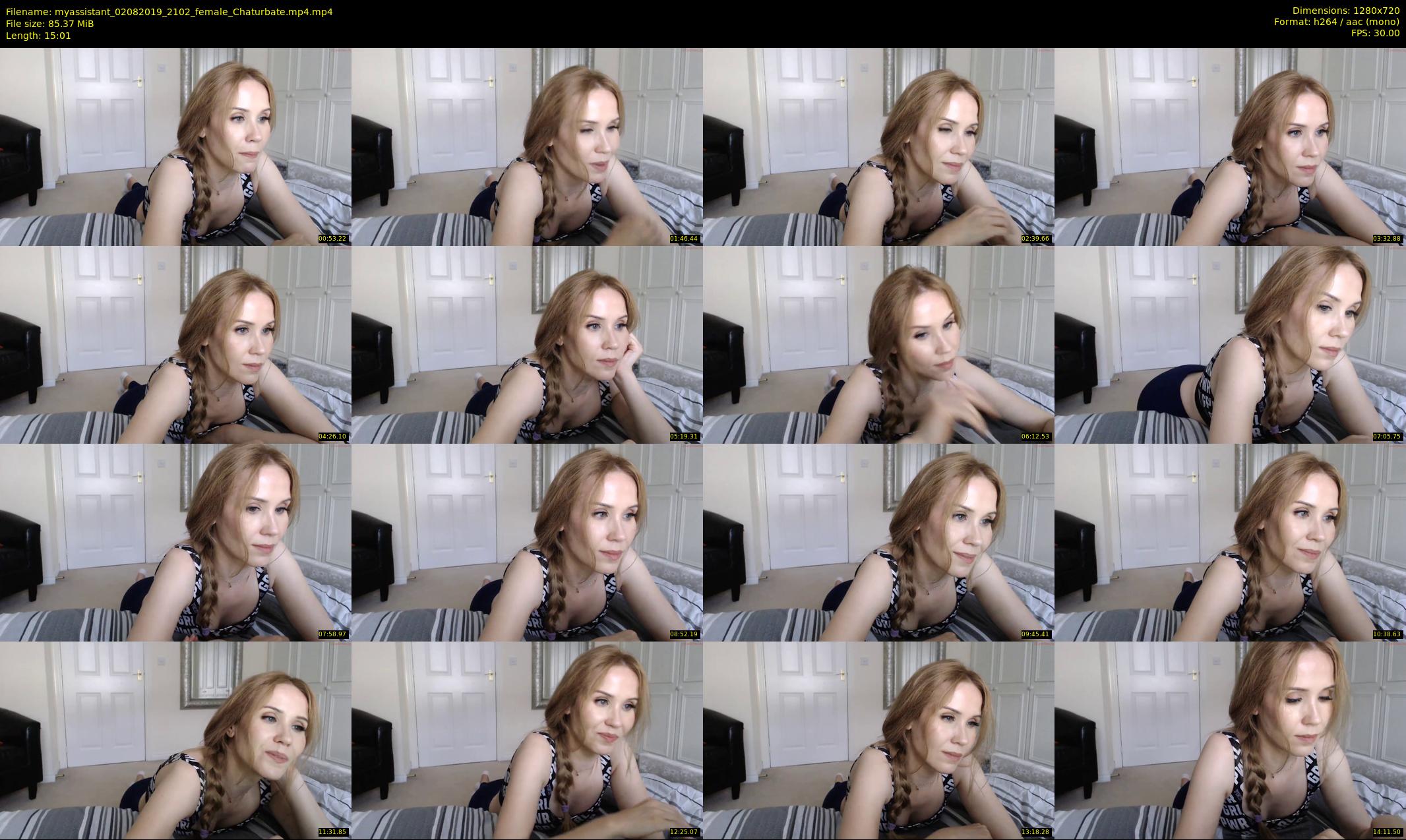 myassistant — 16 minute Chaturbate female cam show recording, 720p, Aug 2, 2019