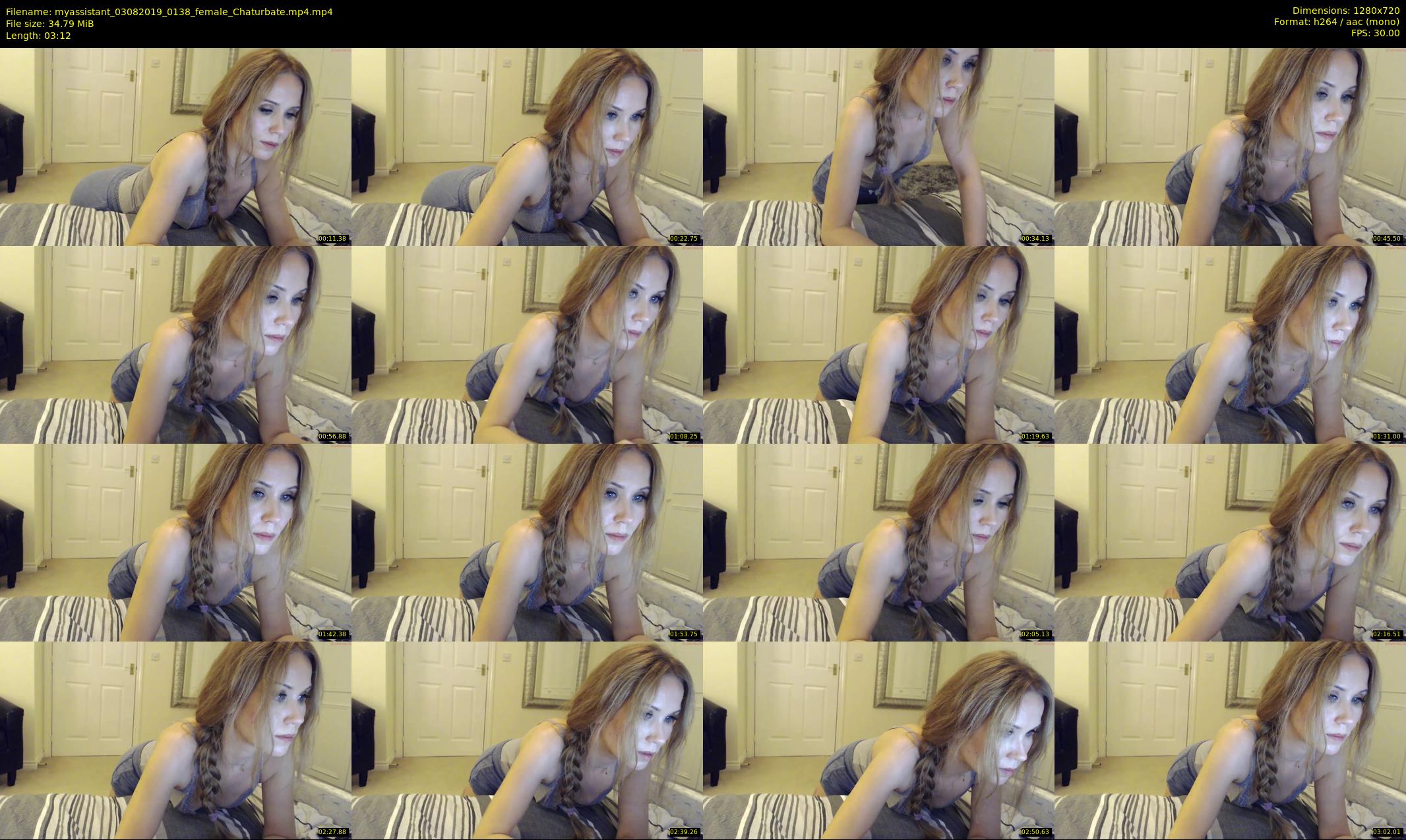 myassistant — 4 minute Chaturbate female cam show recording, 720p, Aug 3, 2019