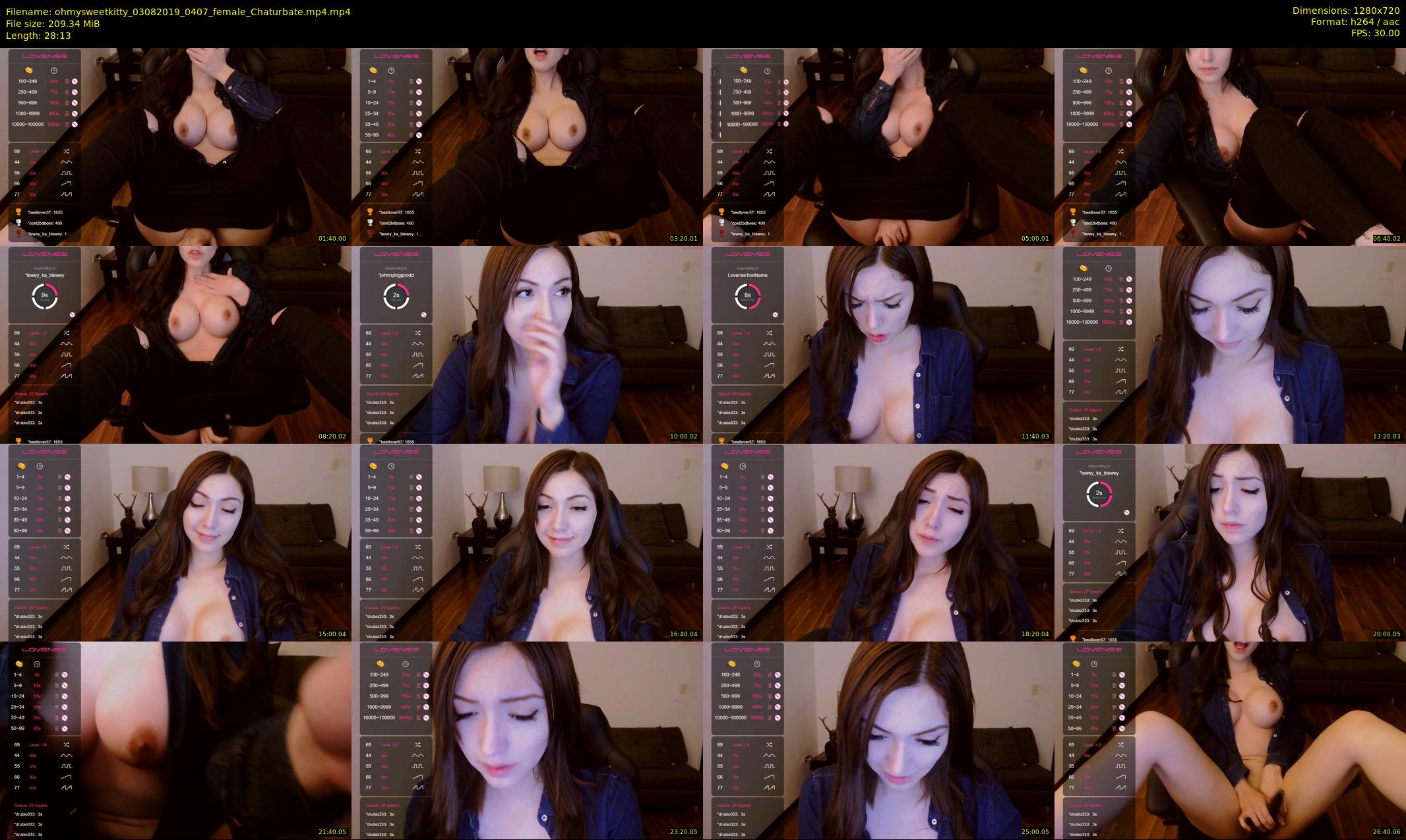 ohmysweetkitty — 29 minute Chaturbate female cam show recording, 720p, Aug 3, 2019