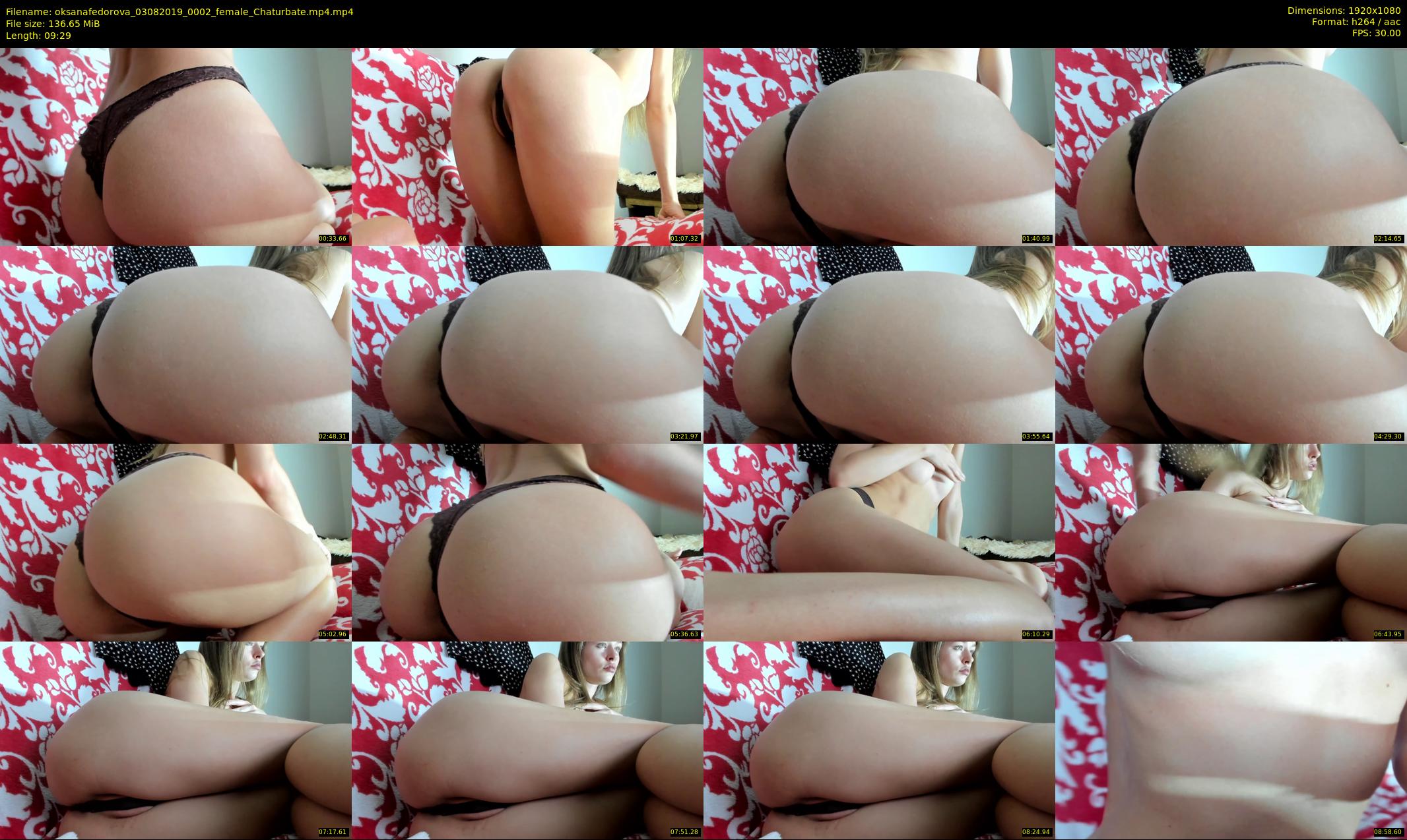oksanafedorova — 10 minute Chaturbate female cam show recording, 1080p, Aug 3, 2019