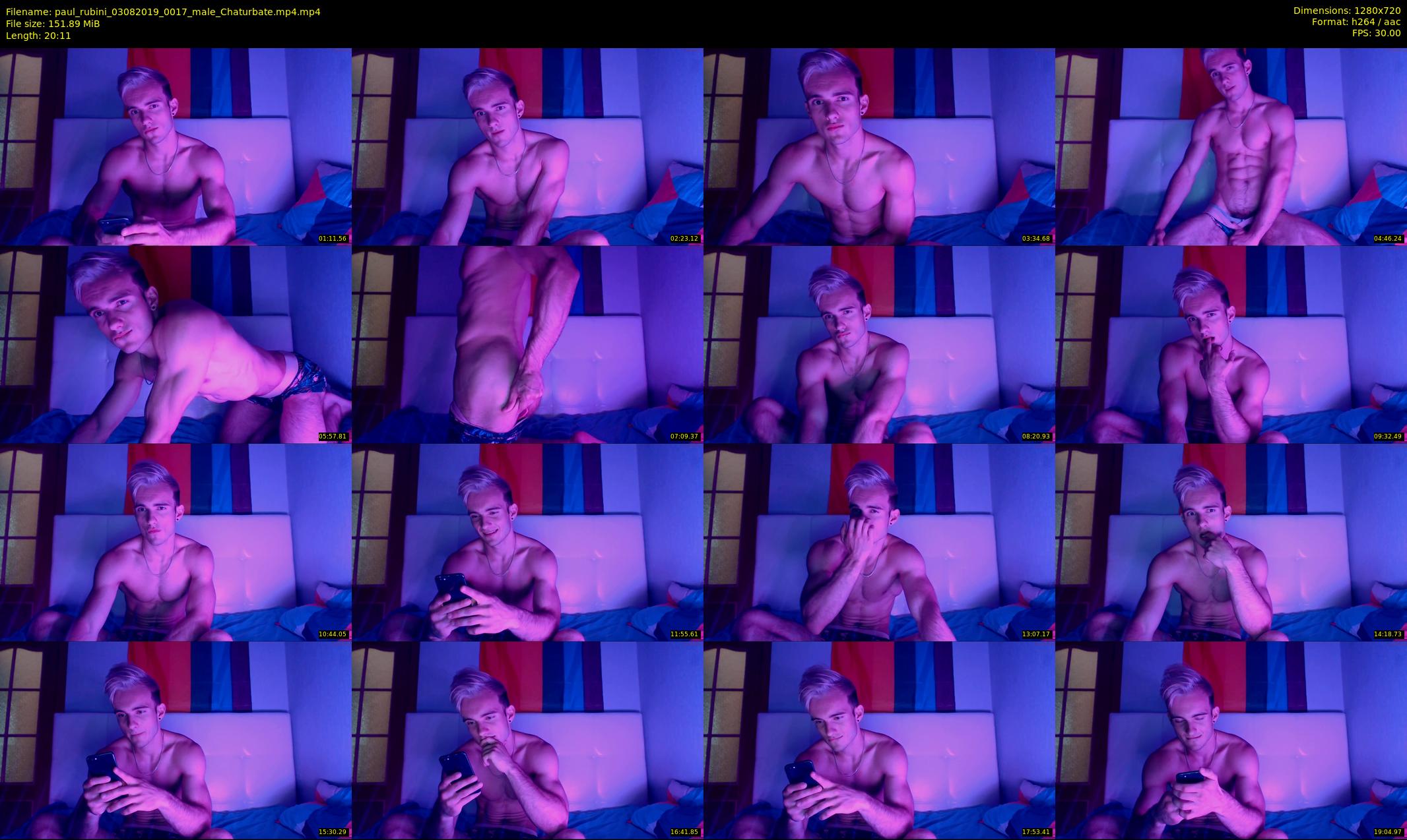 paul_rubini — 21 minute Chaturbate male cam show recording, 720p, Aug 3, 2019