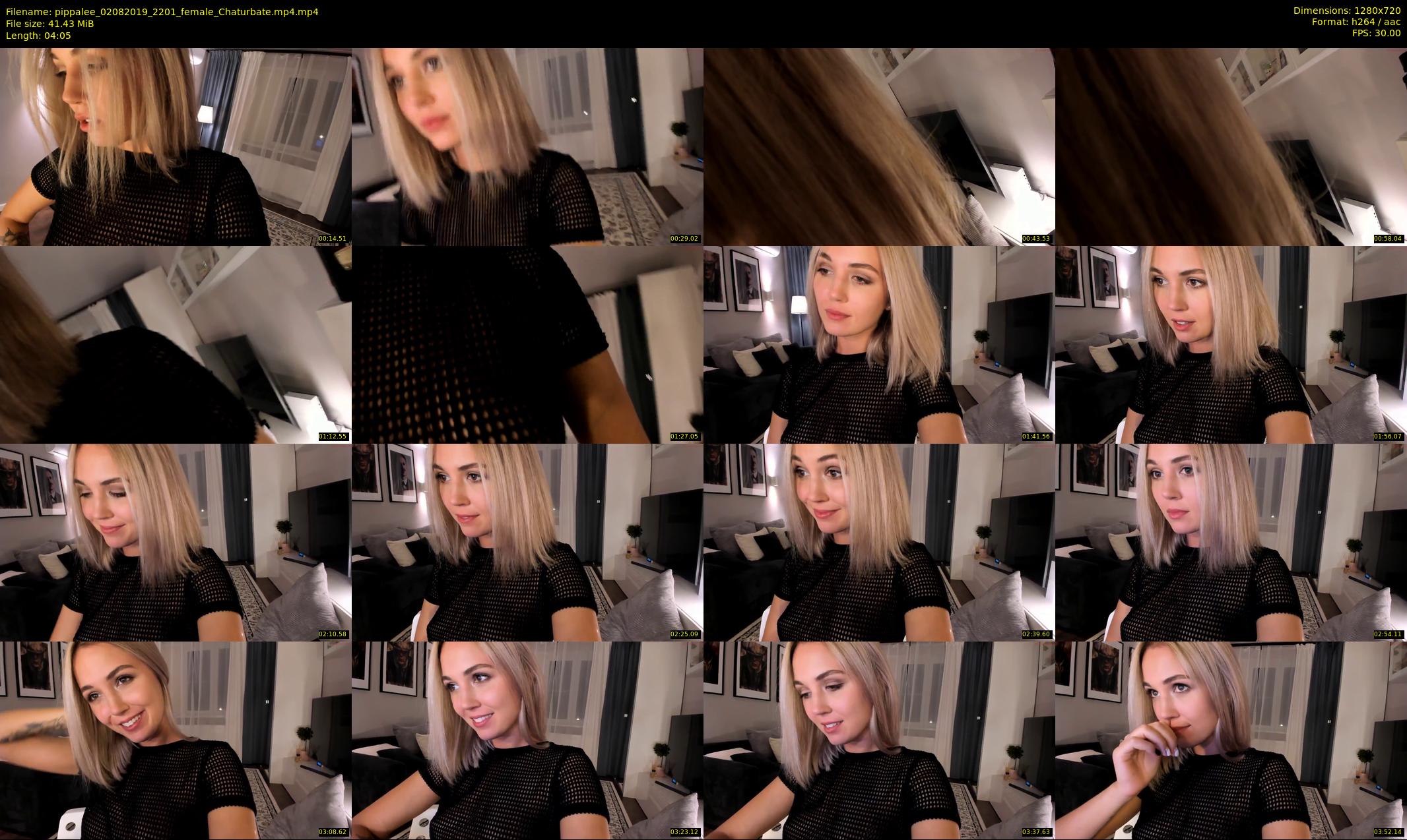 pippalee — 5 minute Chaturbate female cam show recording, 720p, Aug 2, 2019