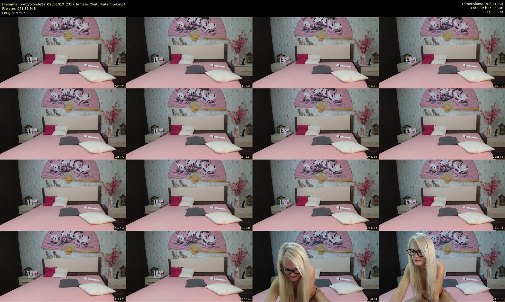 prettyblonde22 — 48 minute Chaturbate female cam show recording, 1080p, Aug 2, 2019