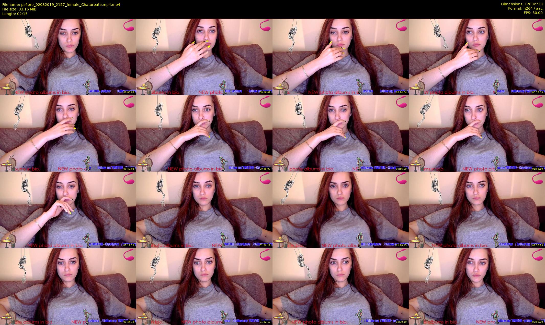 ps4pro — 3 minute Chaturbate female cam show recording, 720p, Aug 2, 2019