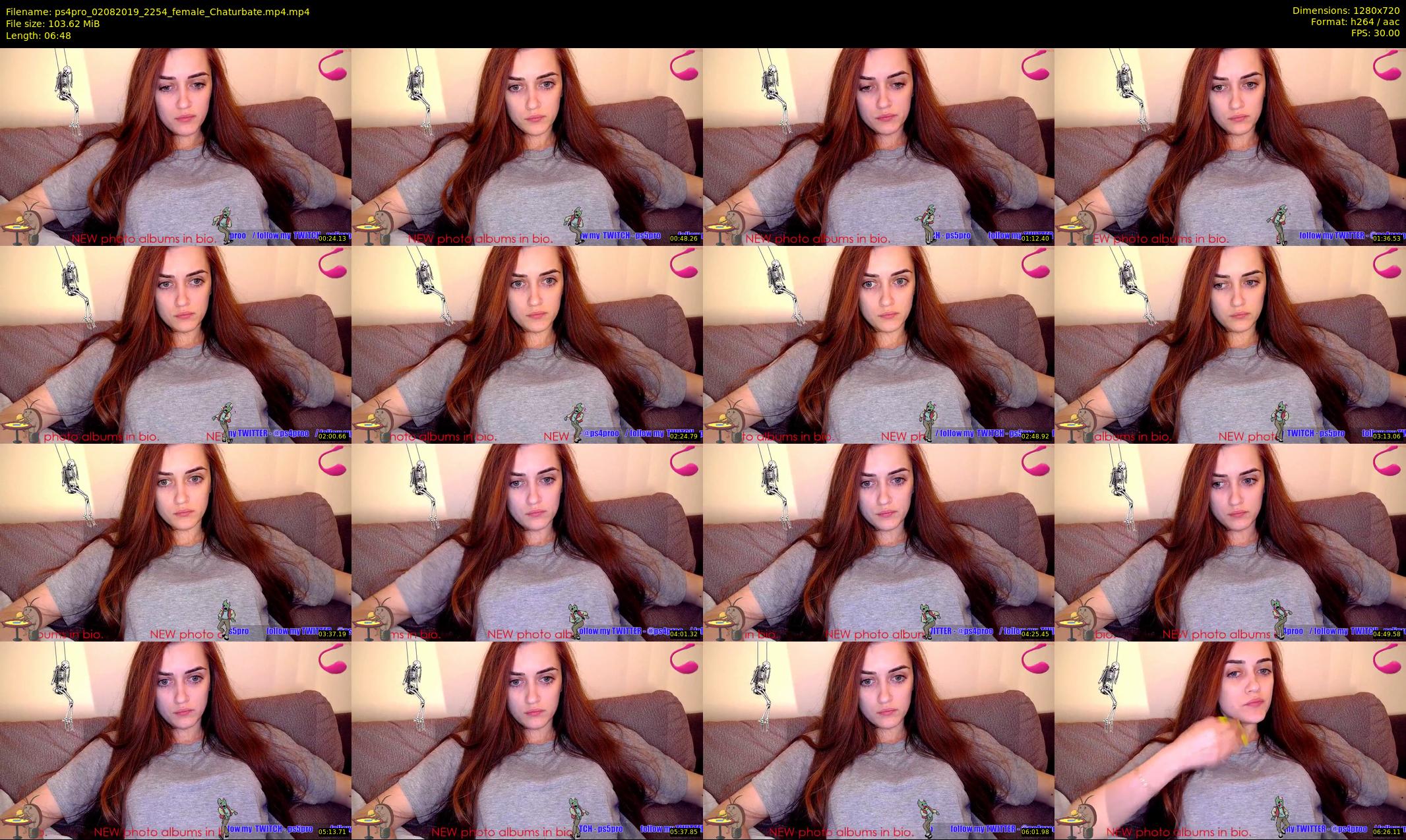 ps4pro — 7 minute Chaturbate female cam show recording, 720p, Aug 2, 2019