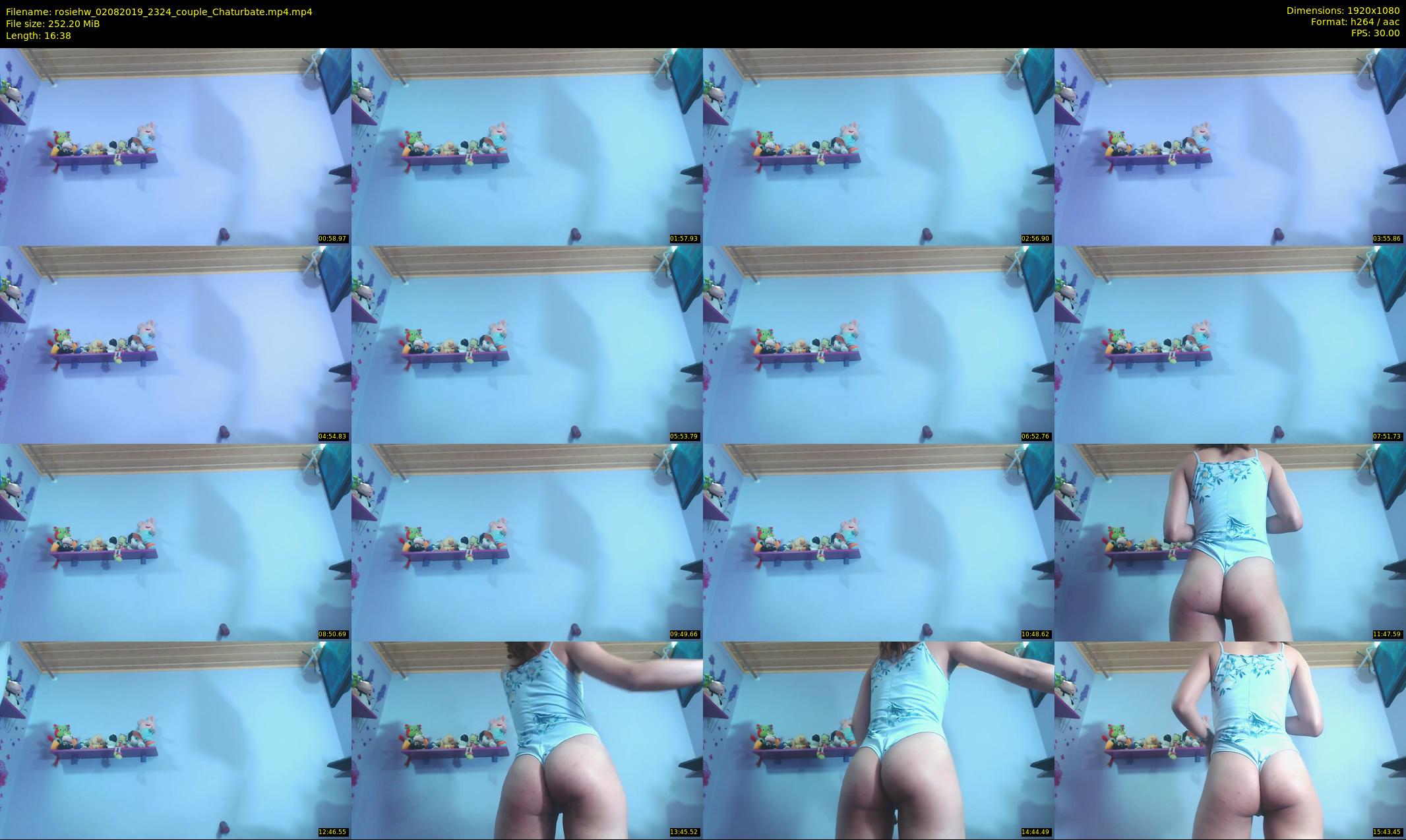 rosiehw — 17 minute Chaturbate couple cam show recording, 1080p, Aug 2, 2019