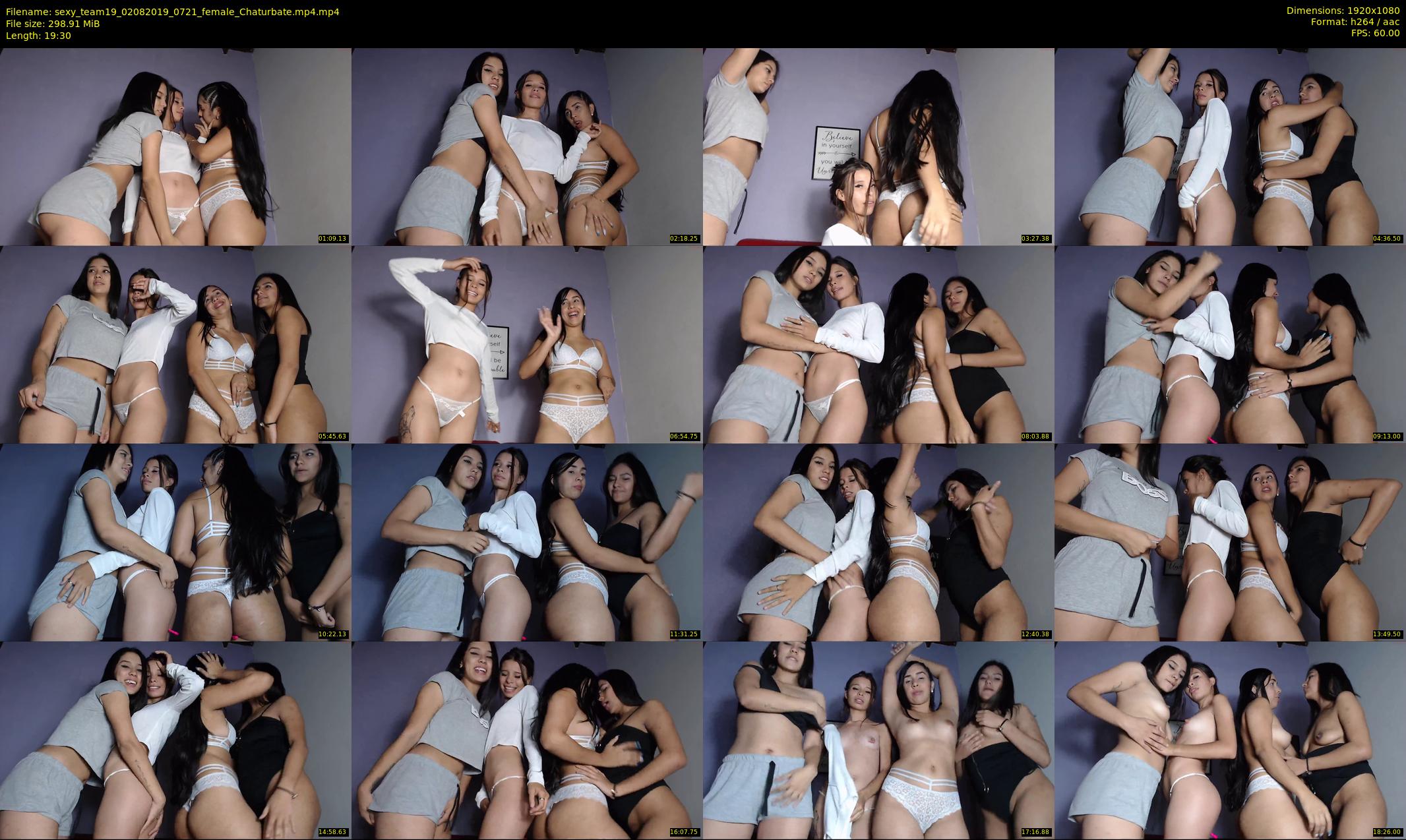sexy_team19 — 20 minute Chaturbate female cam show recording, 1080p, Aug 2, 2019