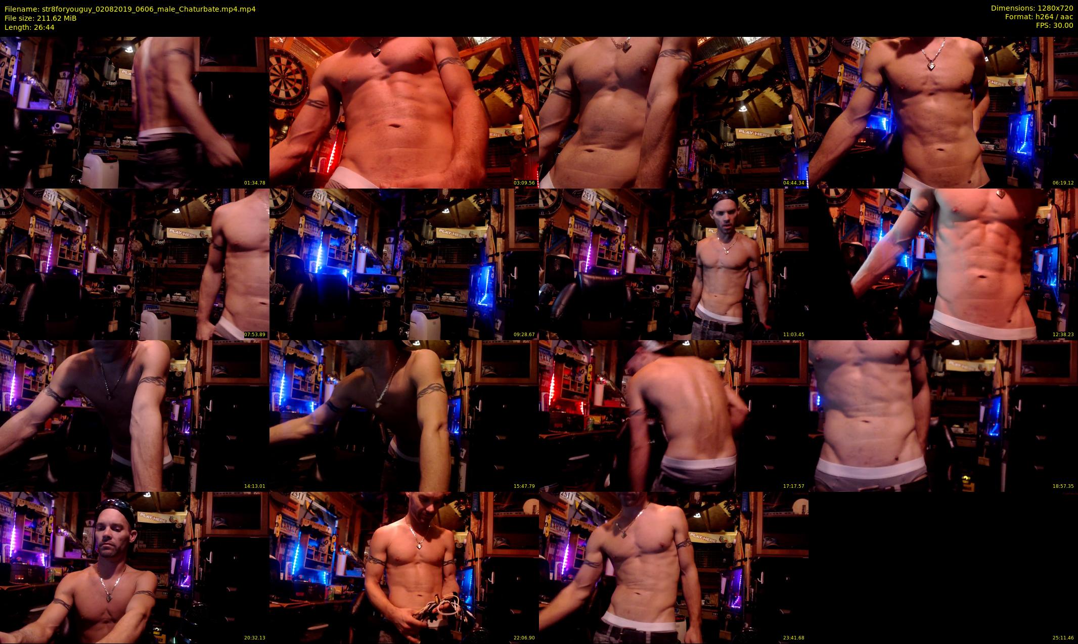 str8foryouguy — 27 minute Chaturbate male cam show recording, 720p, Aug 2, 2019
