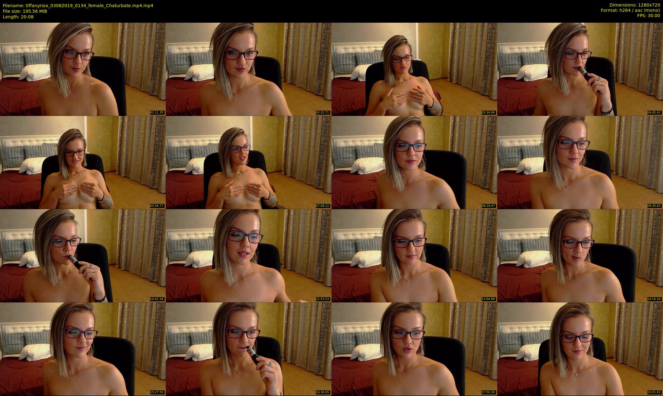 tiffanyriox — 21 minute Chaturbate female cam show recording, 720p, Aug 3, 2019