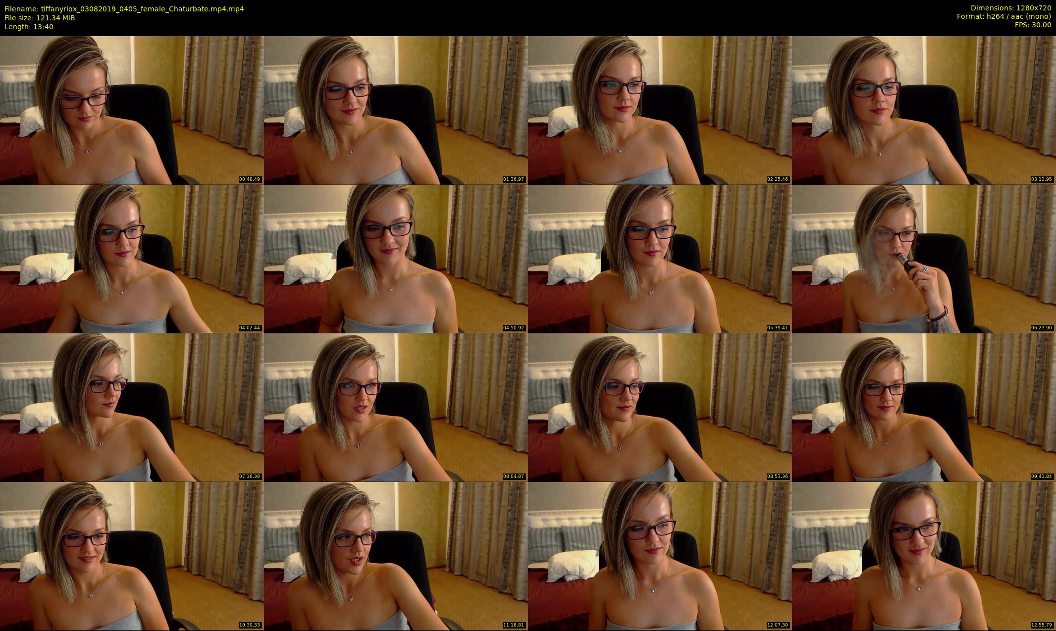 tiffanyriox — 14 minute Chaturbate female cam show recording, 720p, Aug 3, 2019