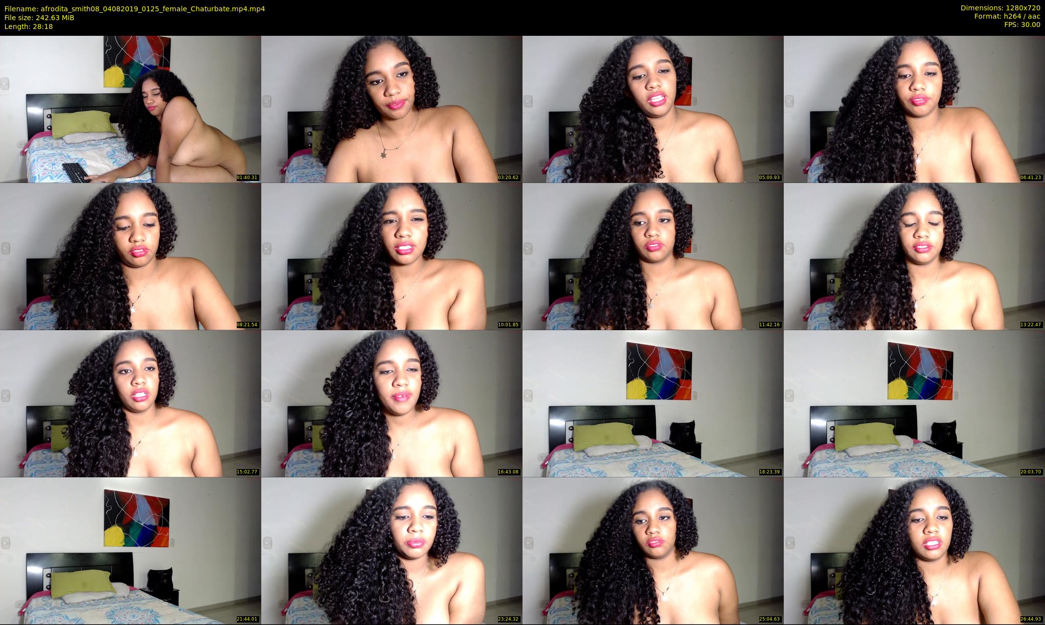 afrodita_smith08 — 29 minute Chaturbate female cam show recording, 720p, Aug 4, 2019