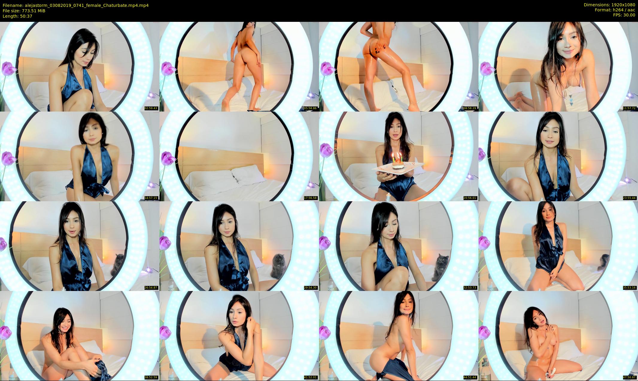 alejastorm — 51 minute Chaturbate female cam show recording, 1080p, Aug 3, 2019