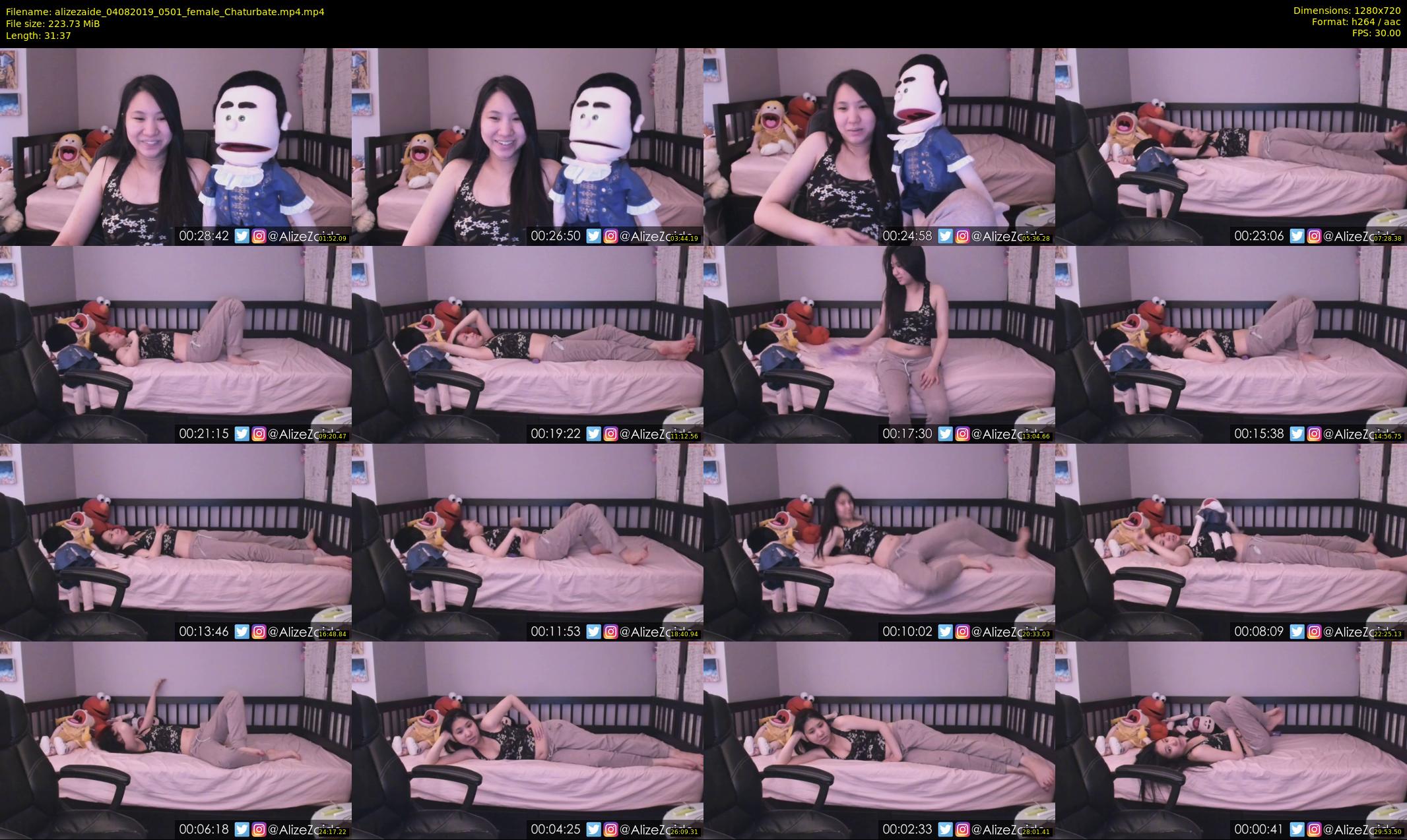 alizezaide — 32 minute Chaturbate female cam show recording, 720p, Aug 4, 2019