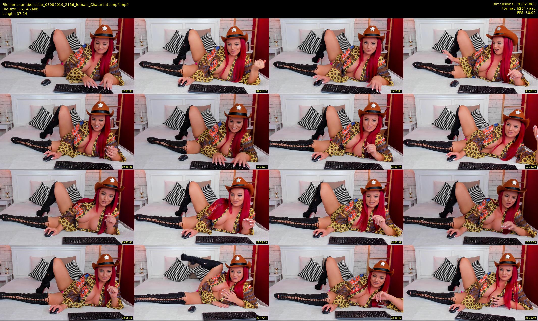 anabellastar — 38 minute Chaturbate female cam show recording, 1080p, Aug 3, 2019