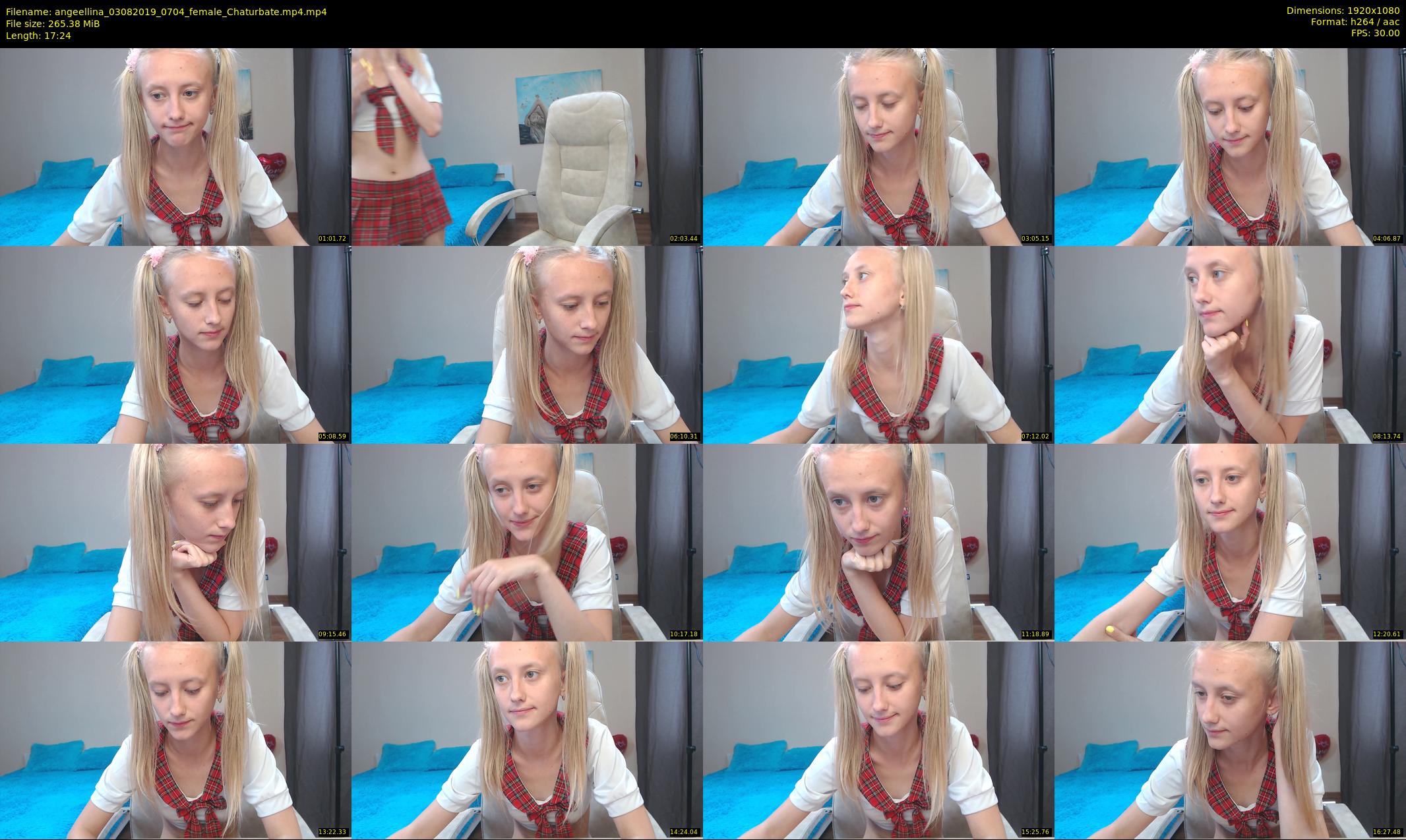 angeellina — 18 minute Chaturbate female cam show recording, 1080p, Aug 3, 2019