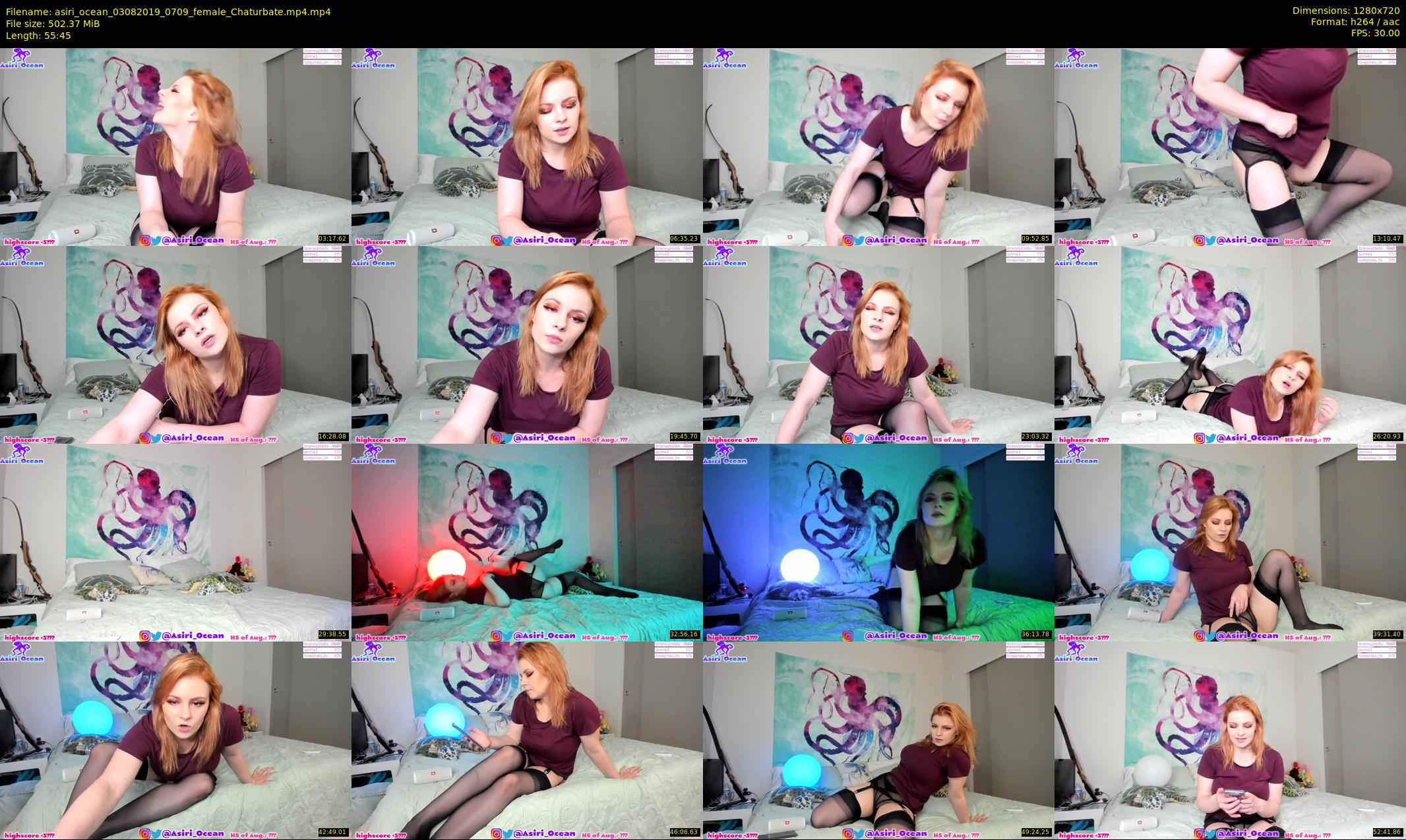 asiri_ocean — 56 minute Chaturbate female cam show recording, 720p, Aug 3, 2019